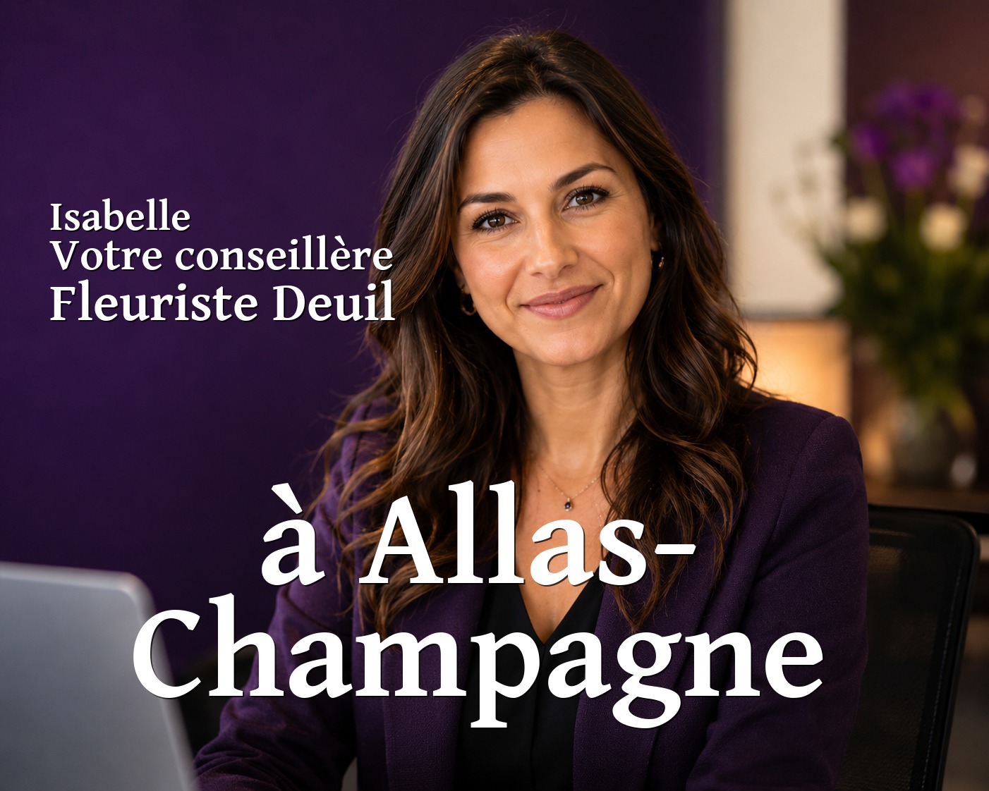 Isabelle, votre conseillère Fleuriste Deuil à Allas-Champagne