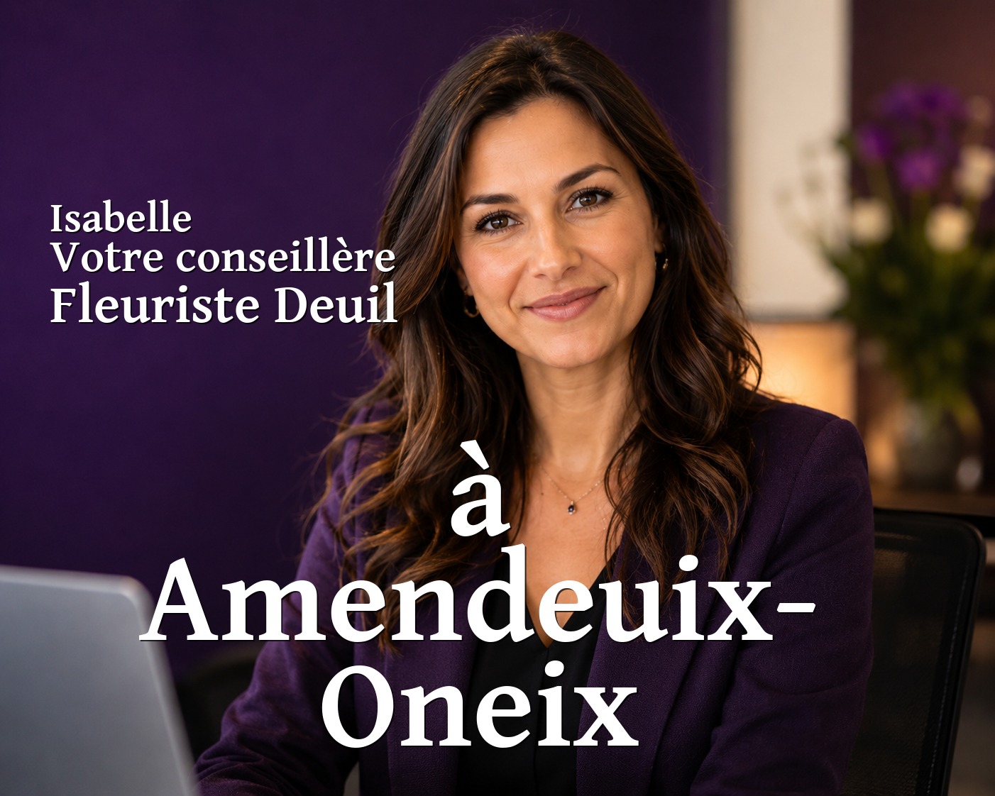 Isabelle, votre conseillère Fleuriste Deuil à Amendeuix-Oneix