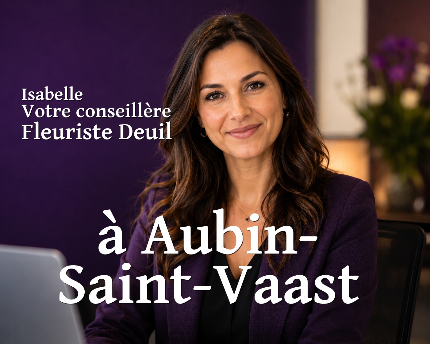 Isabelle, votre conseillère Fleuriste Deuil à Aubin-Saint-Vaast
