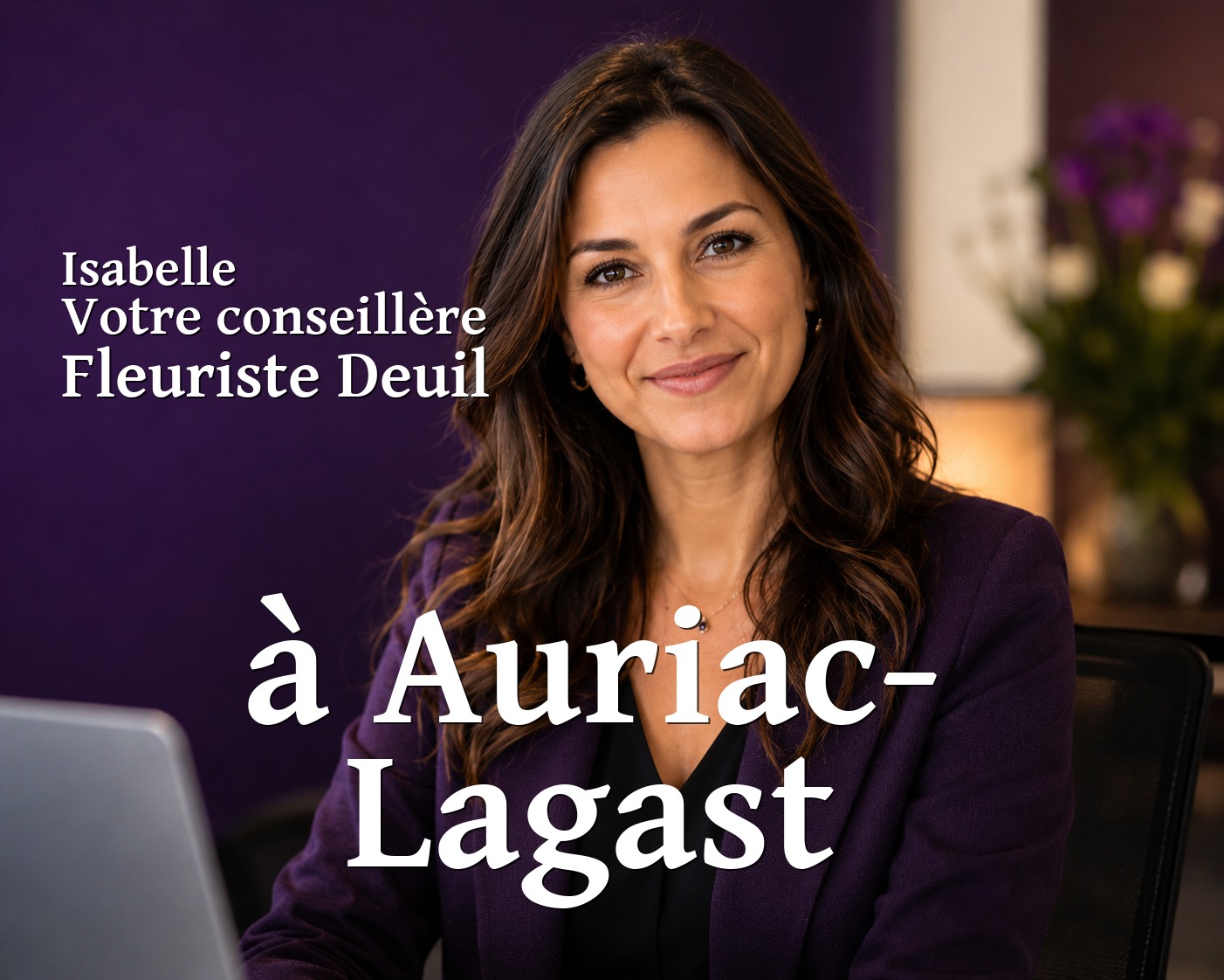 Isabelle, votre conseillère Fleuriste Deuil à Auriac-Lagast