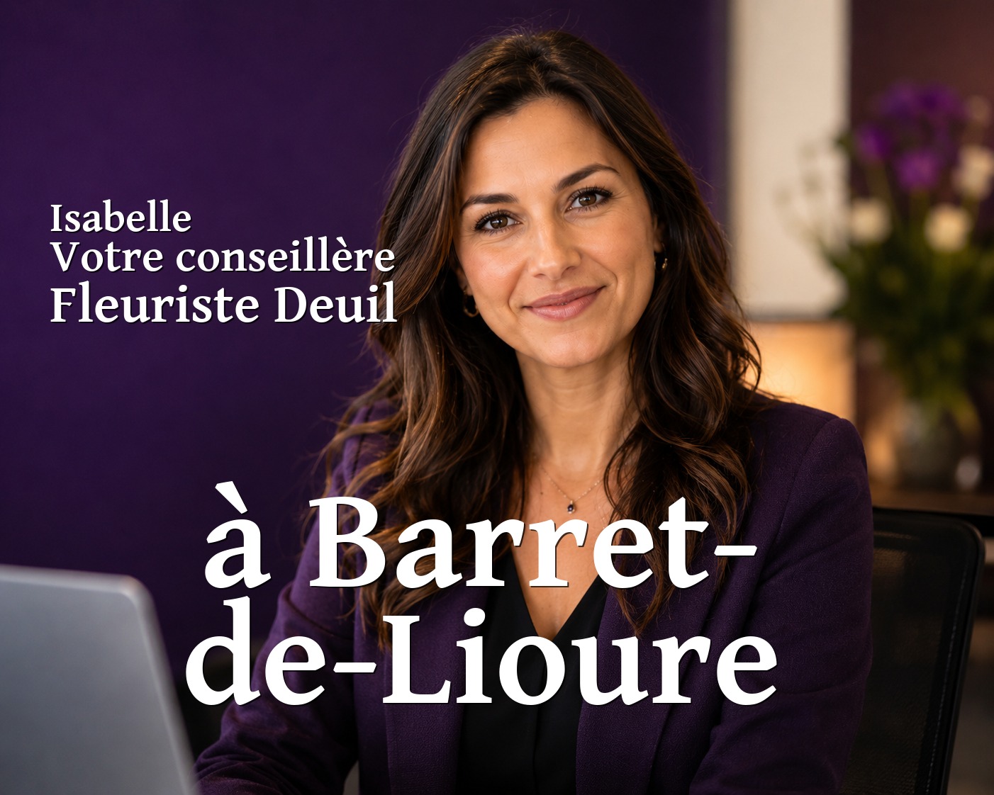 Isabelle, votre conseillère Fleuriste Deuil à Barret-de-Lioure