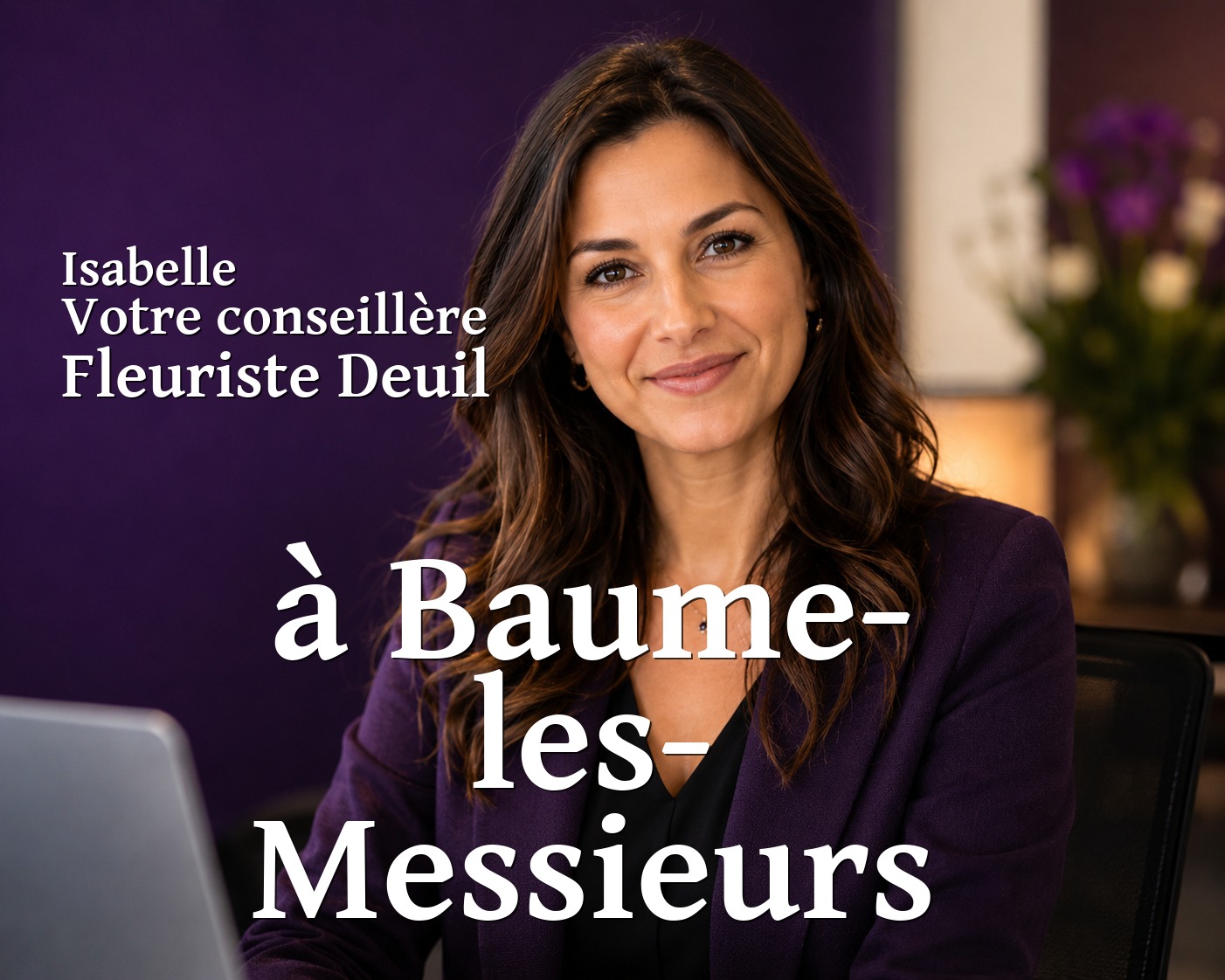 Isabelle, votre conseillère Fleuriste Deuil à Baume-les-Messieurs