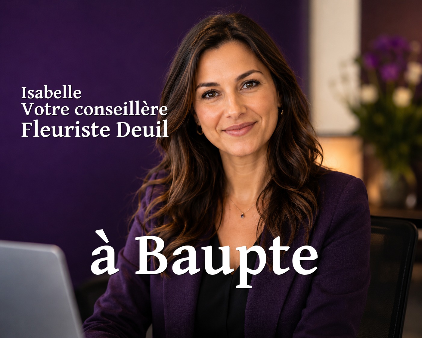 Isabelle, votre conseillère Fleuriste Deuil à Baupte