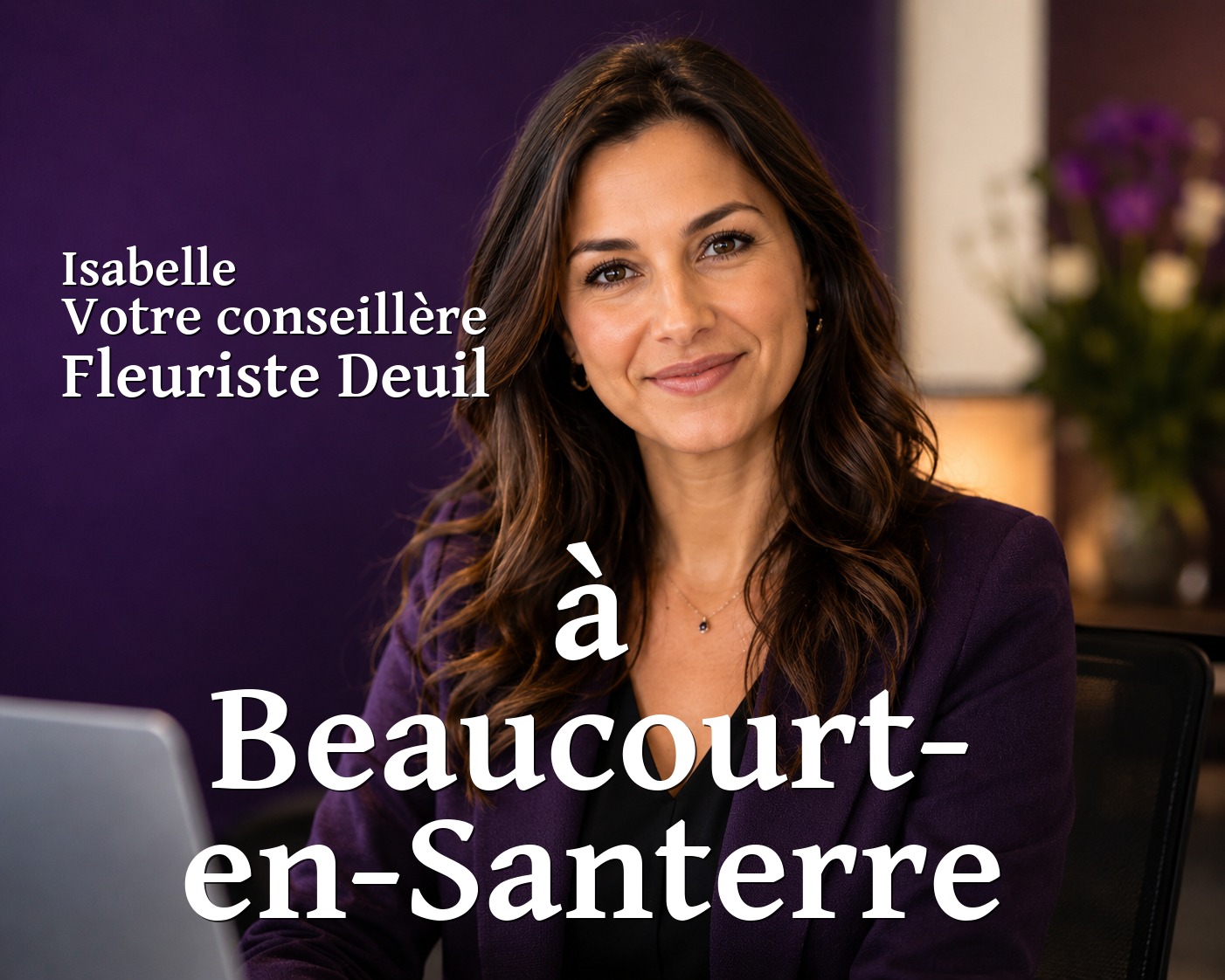 Isabelle, votre conseillère Fleuriste Deuil à Beaucourt-en-Santerre