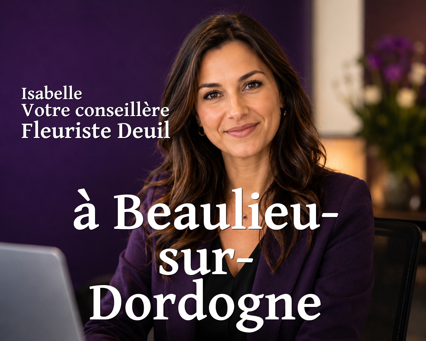 Isabelle, votre conseillère Fleuriste Deuil à Beaulieu-sur-Dordogne