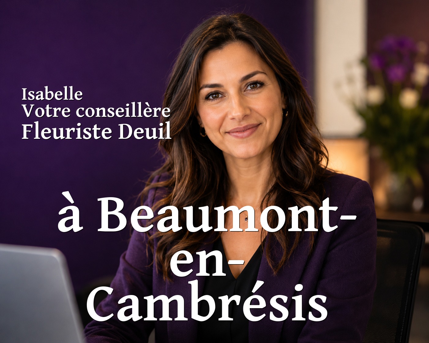Isabelle, votre conseillère Fleuriste Deuil à Beaumont-en-Cambrésis