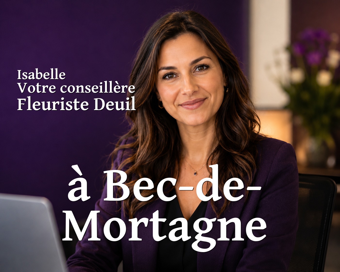 Isabelle, votre conseillère Fleuriste Deuil à Bec-de-Mortagne