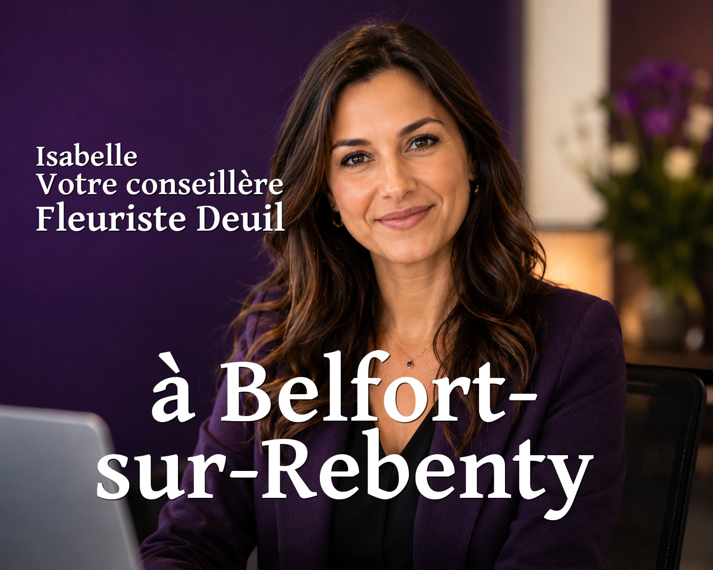 Isabelle, votre conseillère Fleuriste Deuil à Belfort-sur-Rebenty