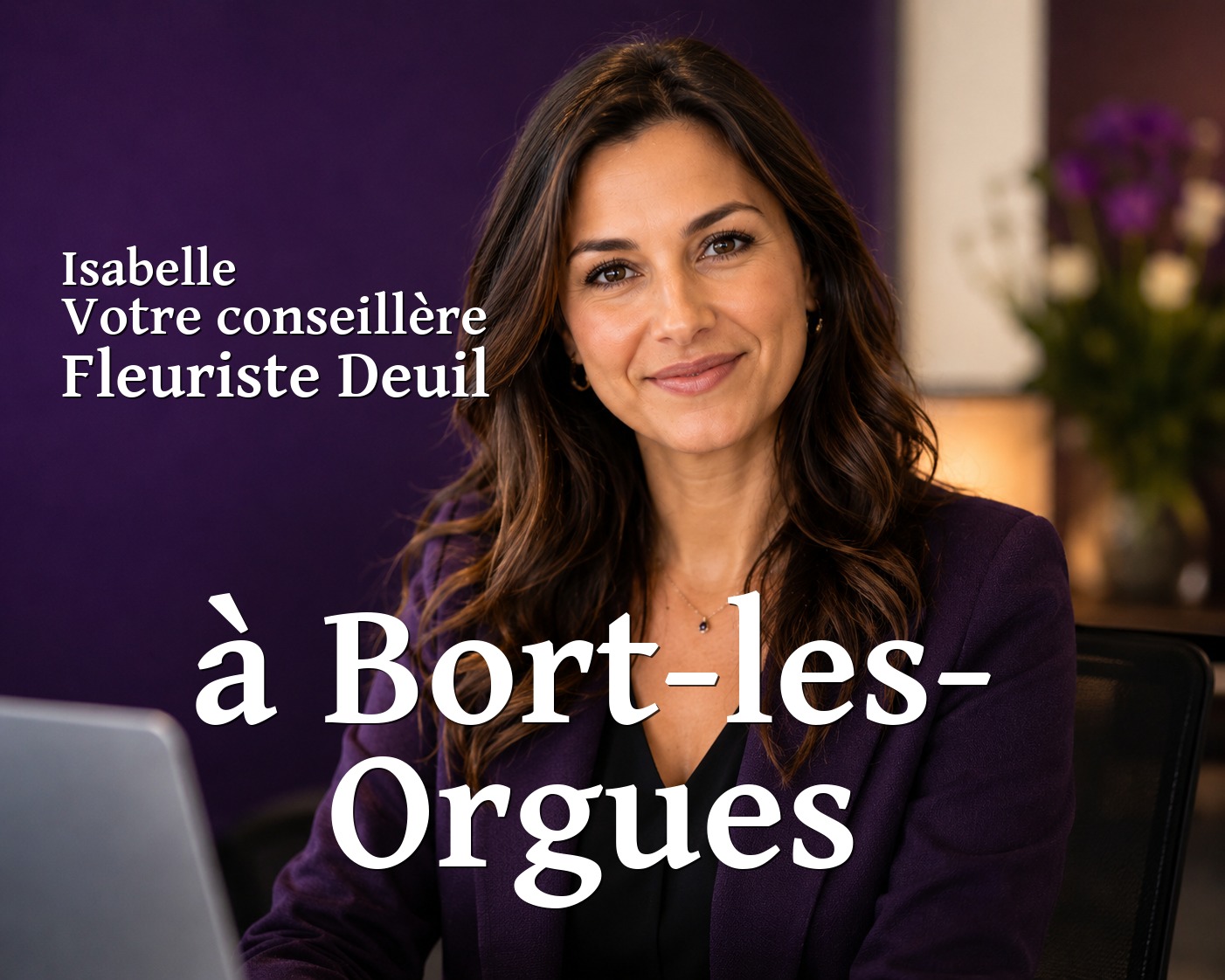 Isabelle, votre conseillère Fleuriste Deuil à Bort-les-Orgues