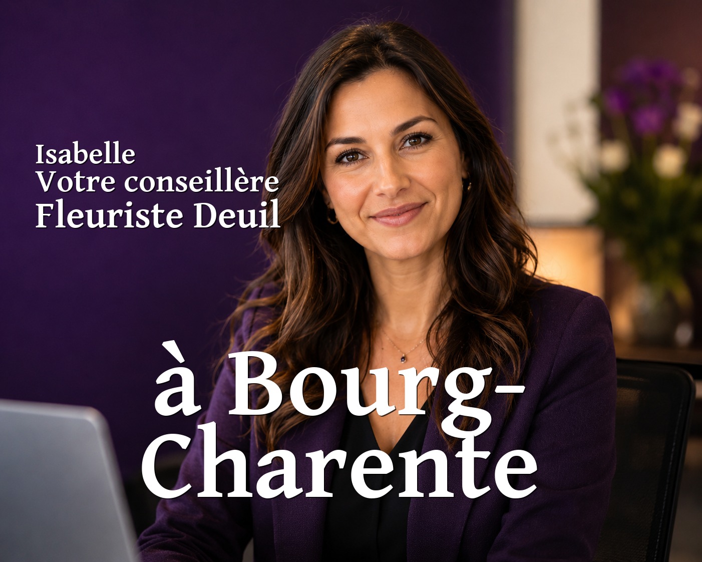 Isabelle, votre conseillère Fleuriste Deuil à Bourg-Charente