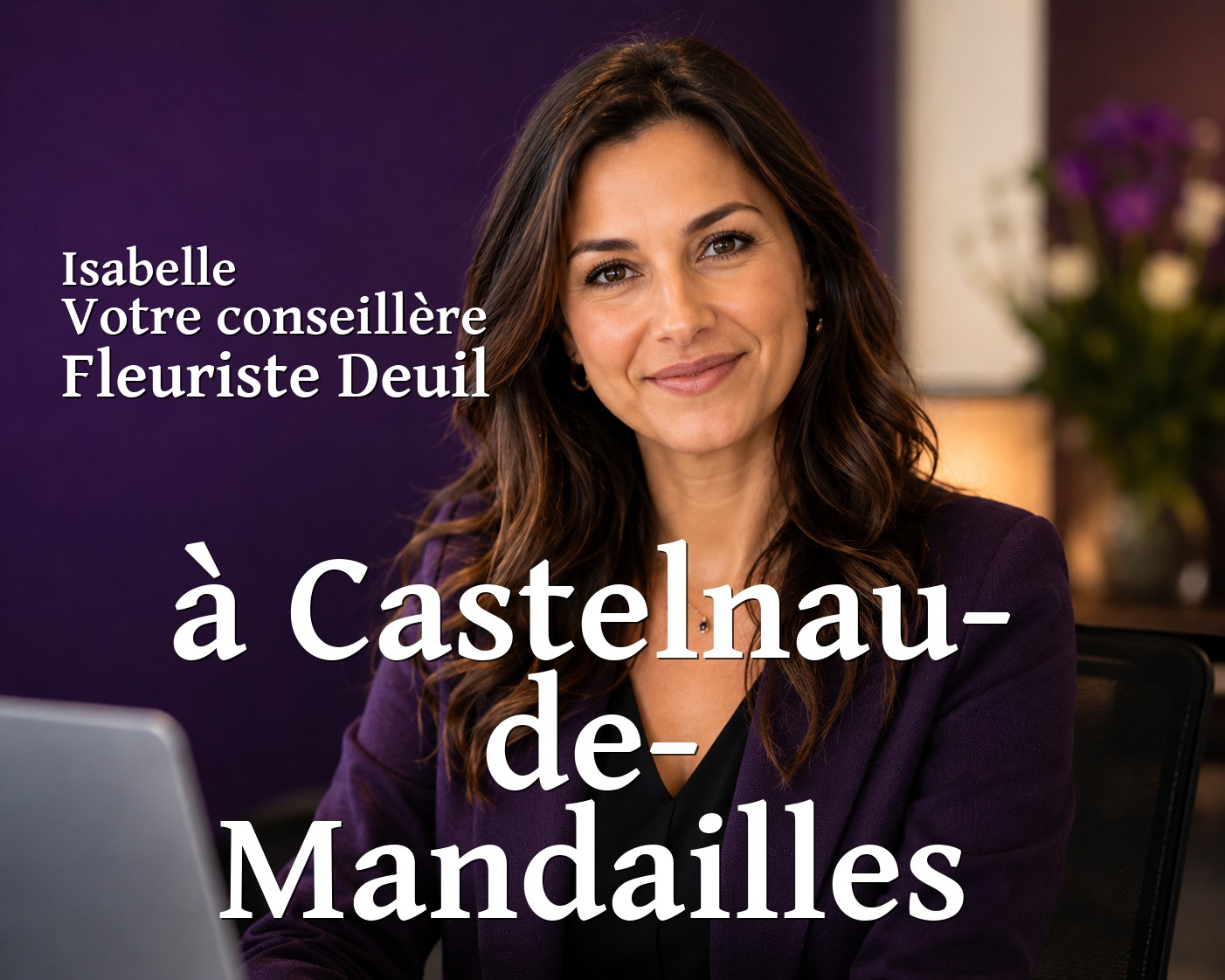Isabelle, votre conseillère Fleuriste Deuil à Castelnau-de-Mandailles