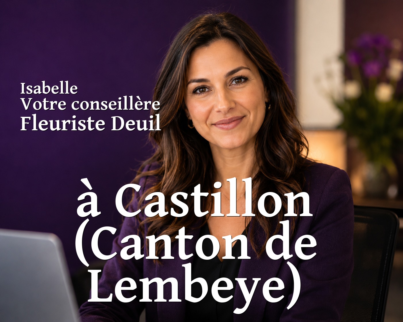 Isabelle, votre conseillère Fleuriste Deuil à Castillon (Canton de Lembeye)
