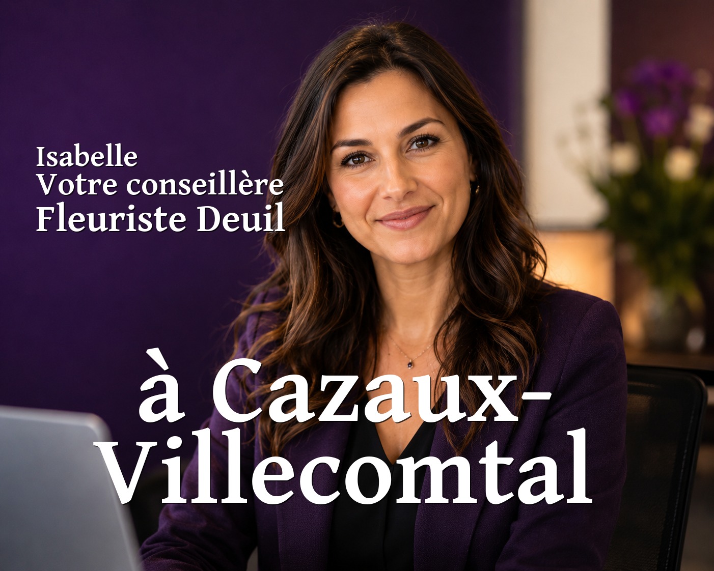 Isabelle, votre conseillère Fleuriste Deuil à Cazaux-Villecomtal