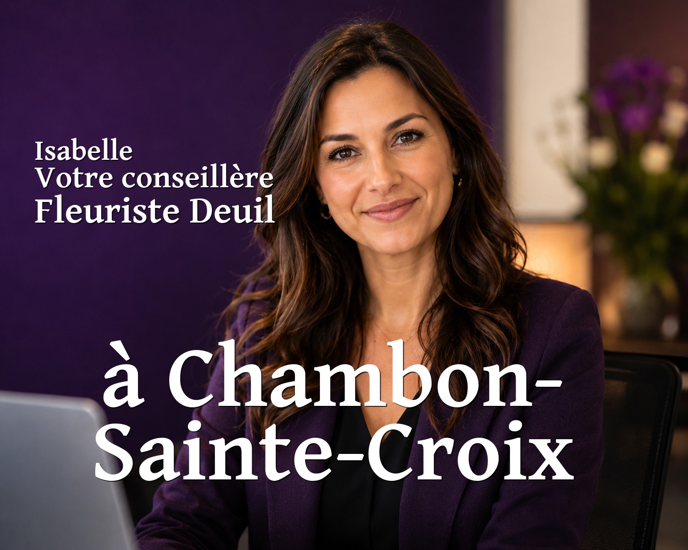 Isabelle, votre conseillère Fleuriste Deuil à Chambon-Sainte-Croix