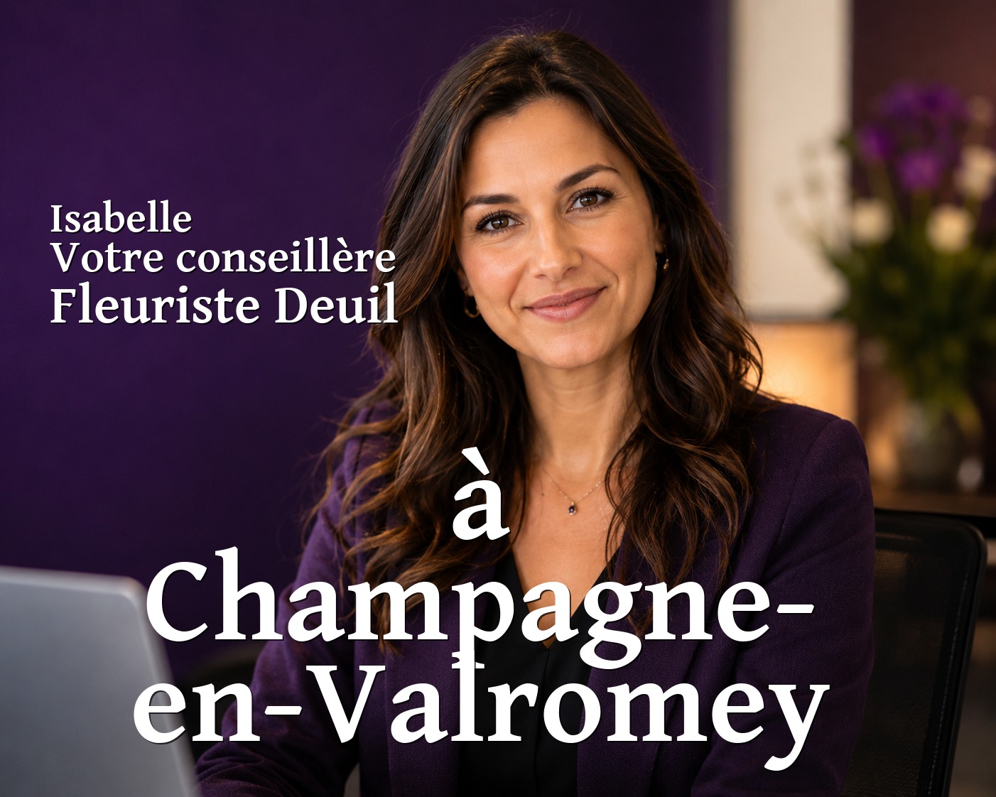 Isabelle, votre conseillère Fleuriste Deuil à Champagne-en-Valromey