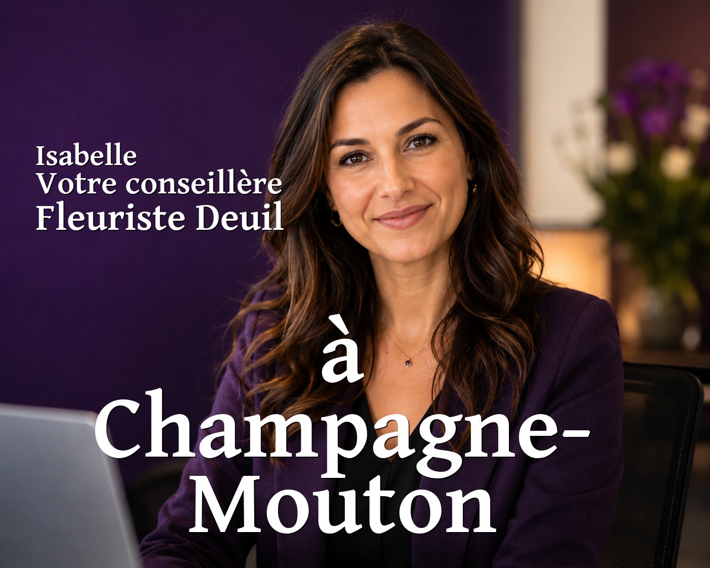 Isabelle, votre conseillère Fleuriste Deuil à Champagne-Mouton