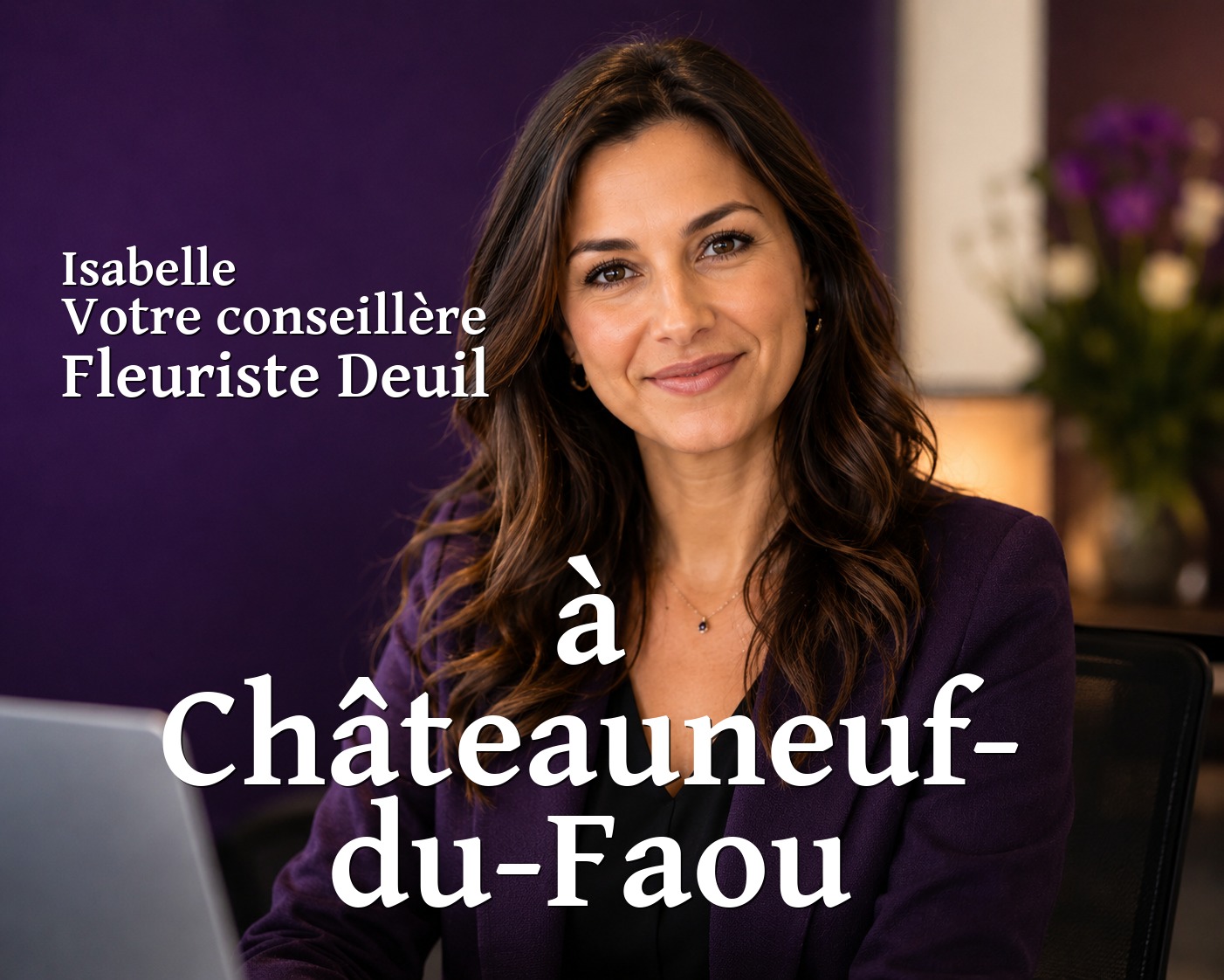 Isabelle, votre conseillère Fleuriste Deuil à Châteauneuf-du-Faou