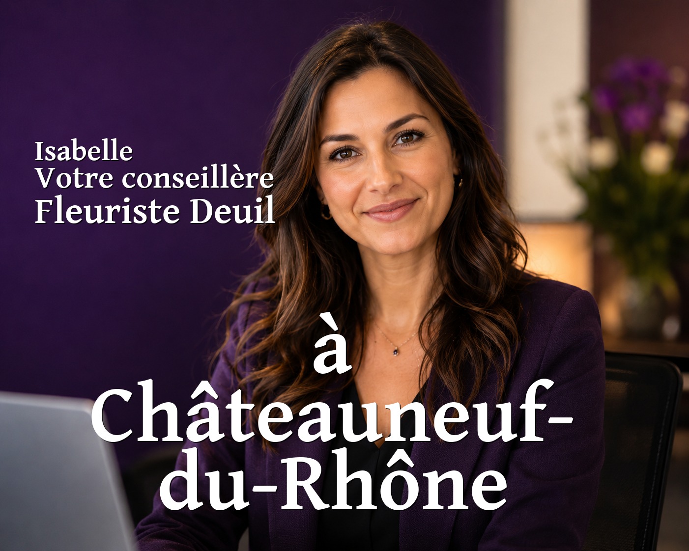 Isabelle, votre conseillère Fleuriste Deuil à Châteauneuf-du-Rhône