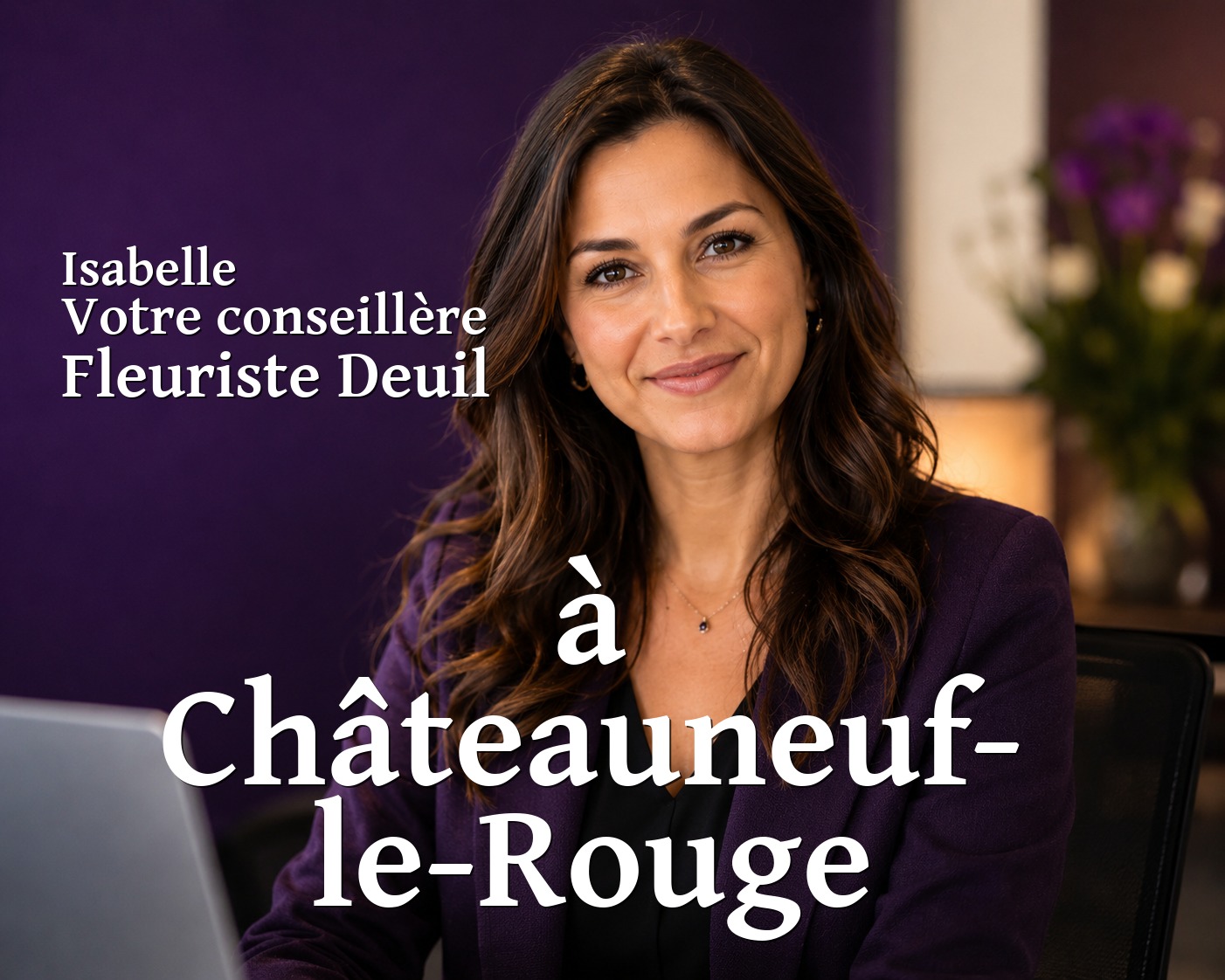Isabelle, votre conseillère Fleuriste Deuil à Châteauneuf-le-Rouge