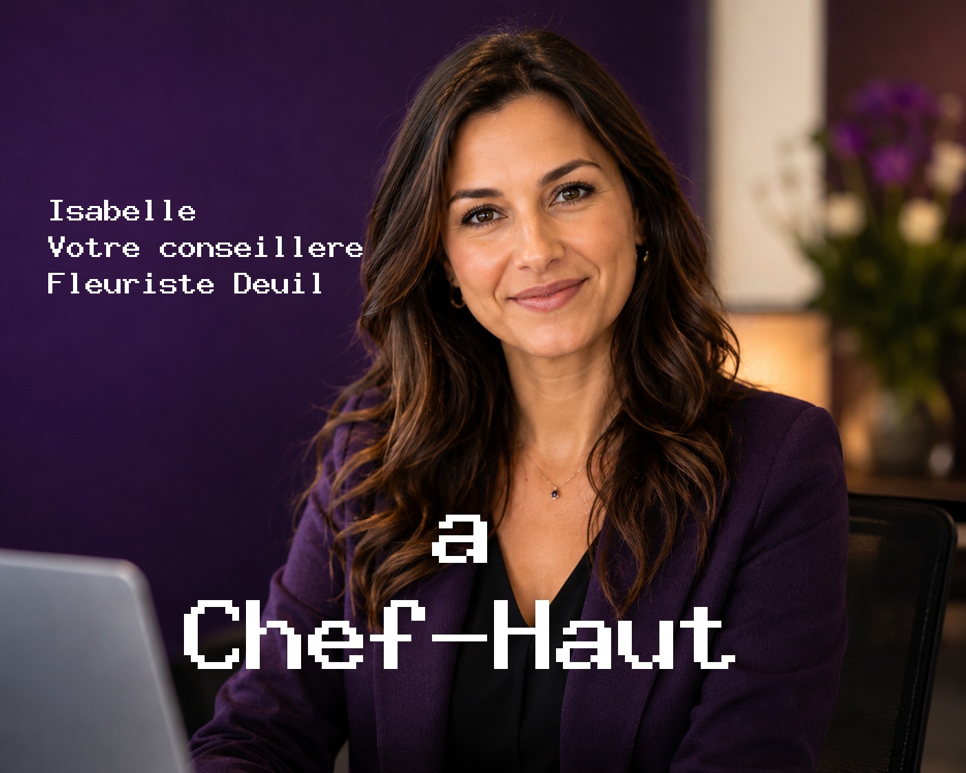 Isabelle, votre conseillère Fleuriste Deuil à Chef-Haut