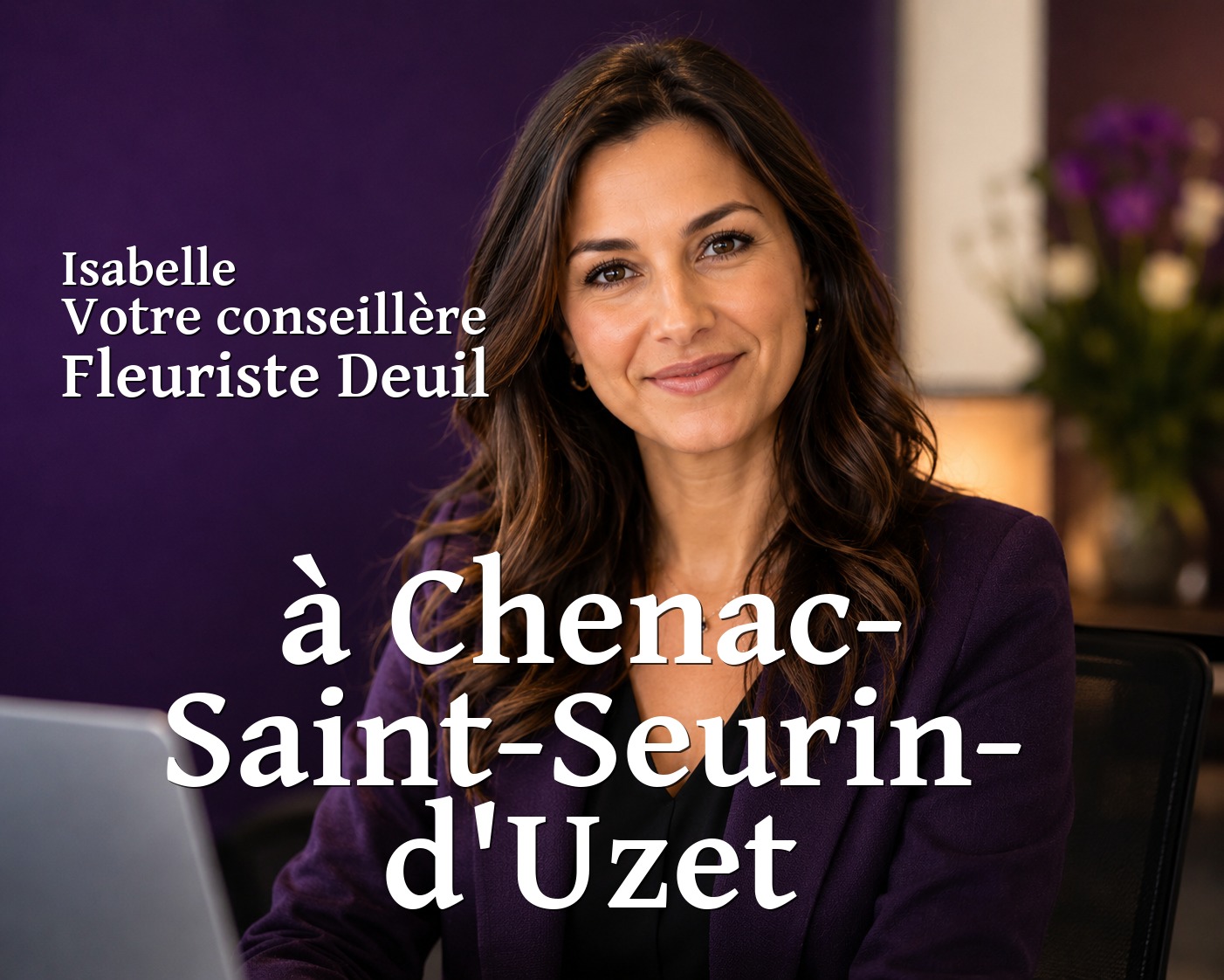 Isabelle, votre conseillère Fleuriste Deuil à Chenac-Saint-Seurin-d'Uzet