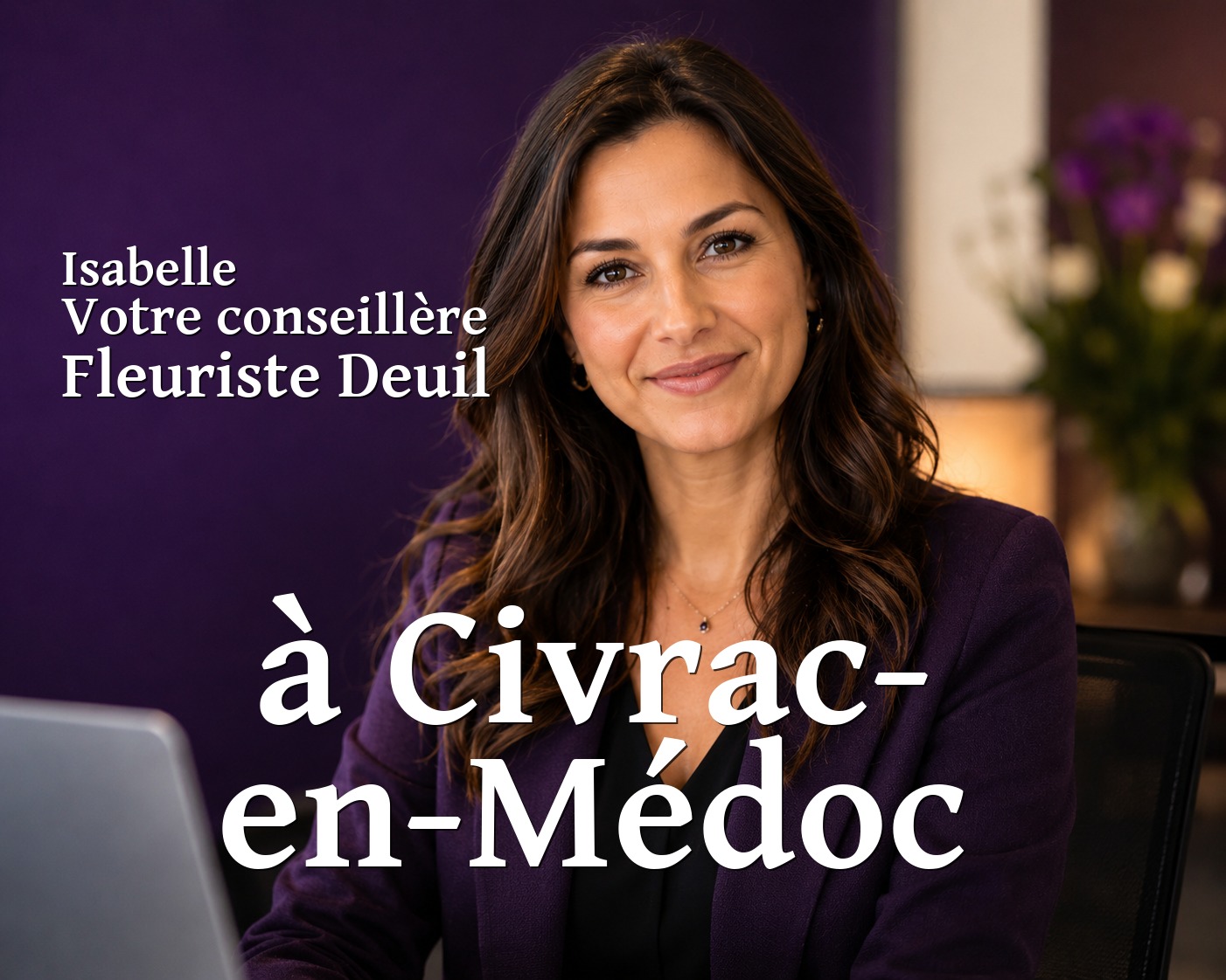 Isabelle, votre conseillère Fleuriste Deuil à Civrac-en-Médoc