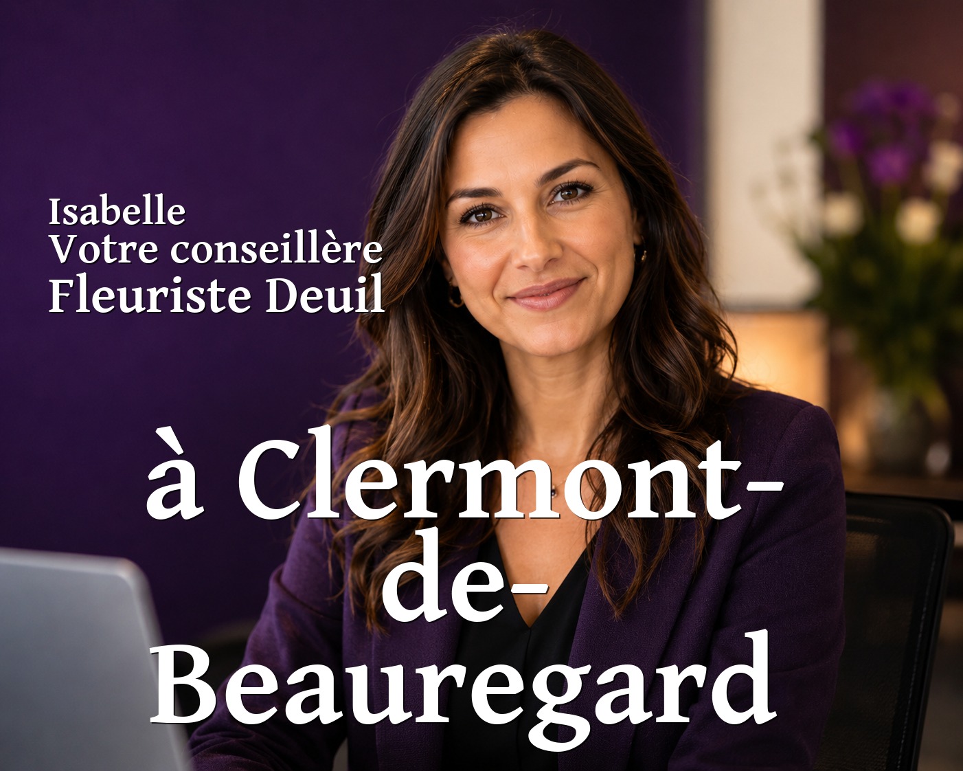 Isabelle, votre conseillère Fleuriste Deuil à Clermont-de-Beauregard
