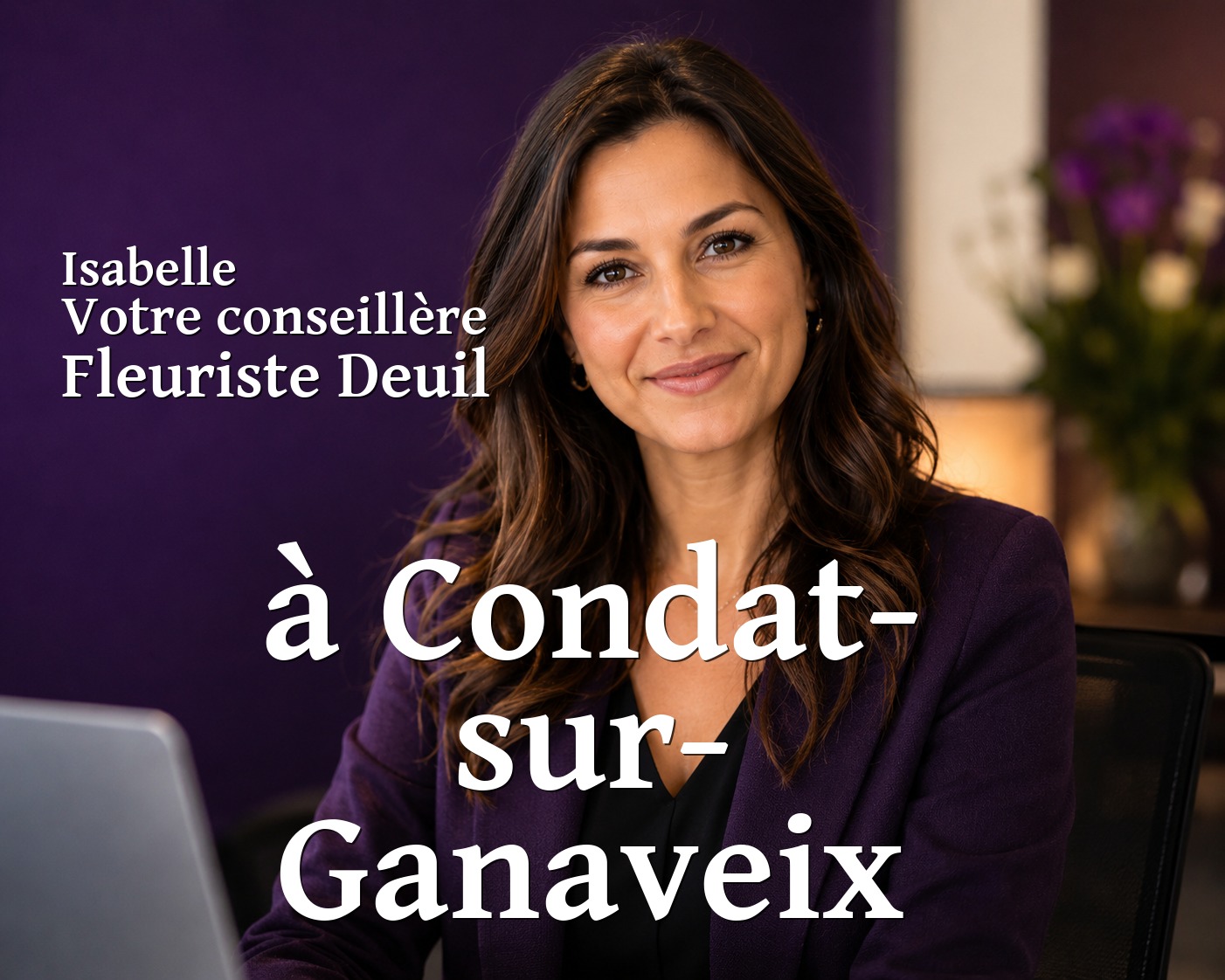 Isabelle, votre conseillère Fleuriste Deuil à Condat-sur-Ganaveix