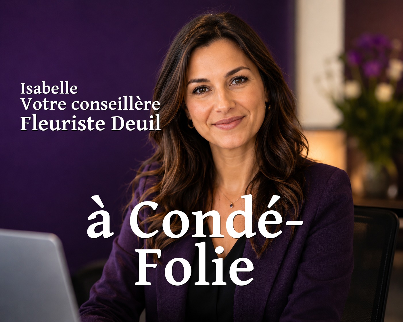 Isabelle, votre conseillère Fleuriste Deuil à Condé-Folie