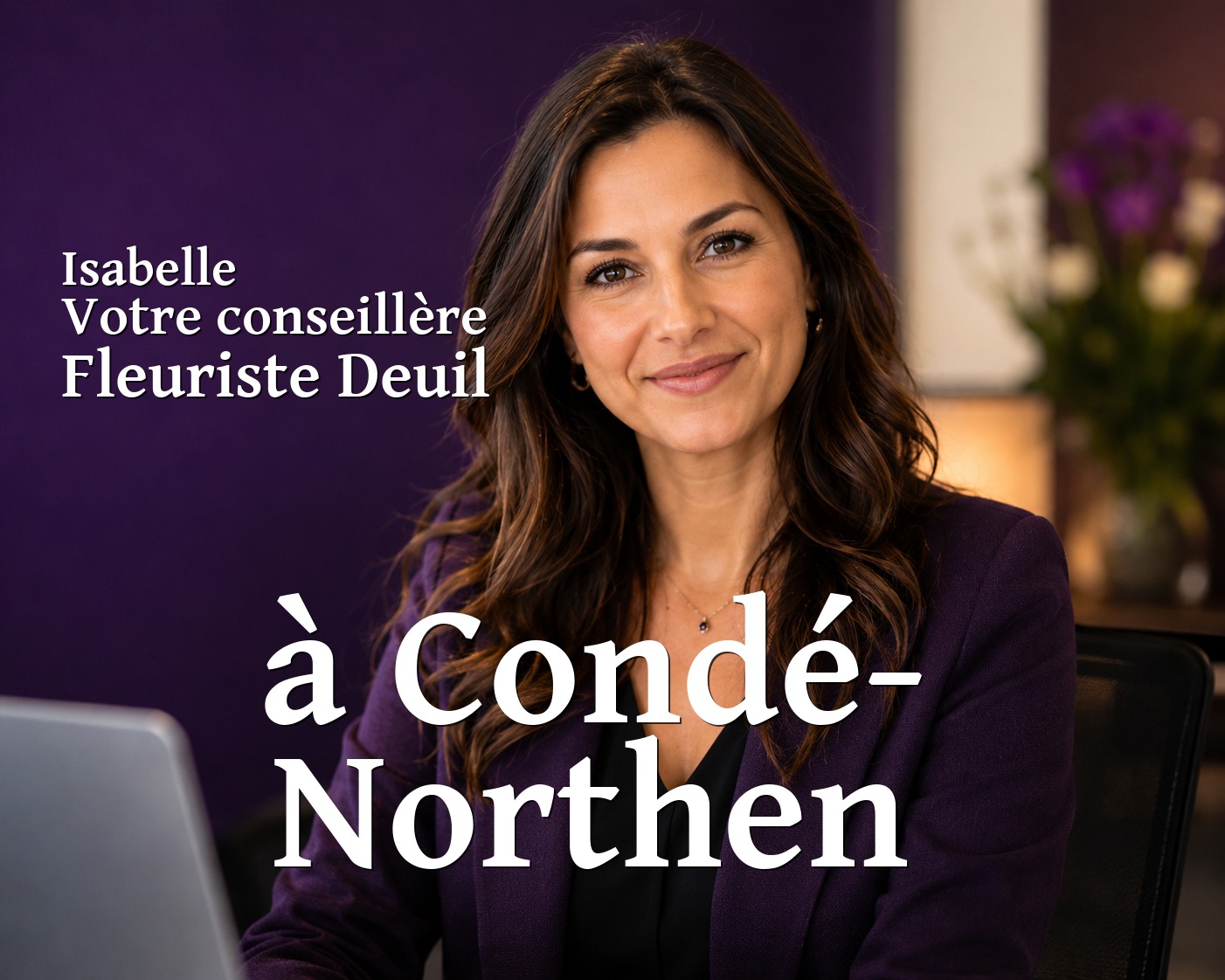 Isabelle, votre conseillère Fleuriste Deuil à Condé-Northen