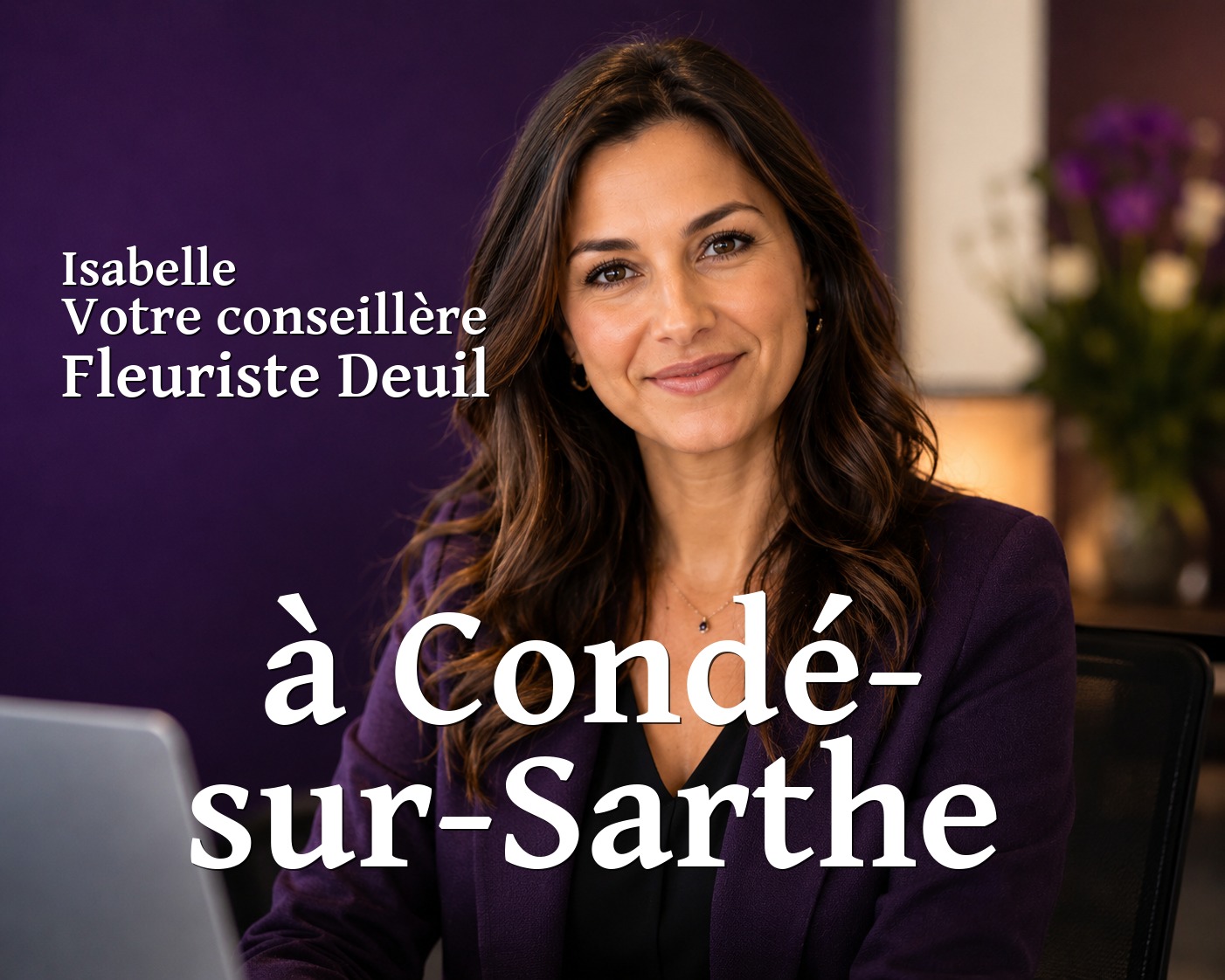 Isabelle, votre conseillère Fleuriste Deuil à Condé-sur-Sarthe