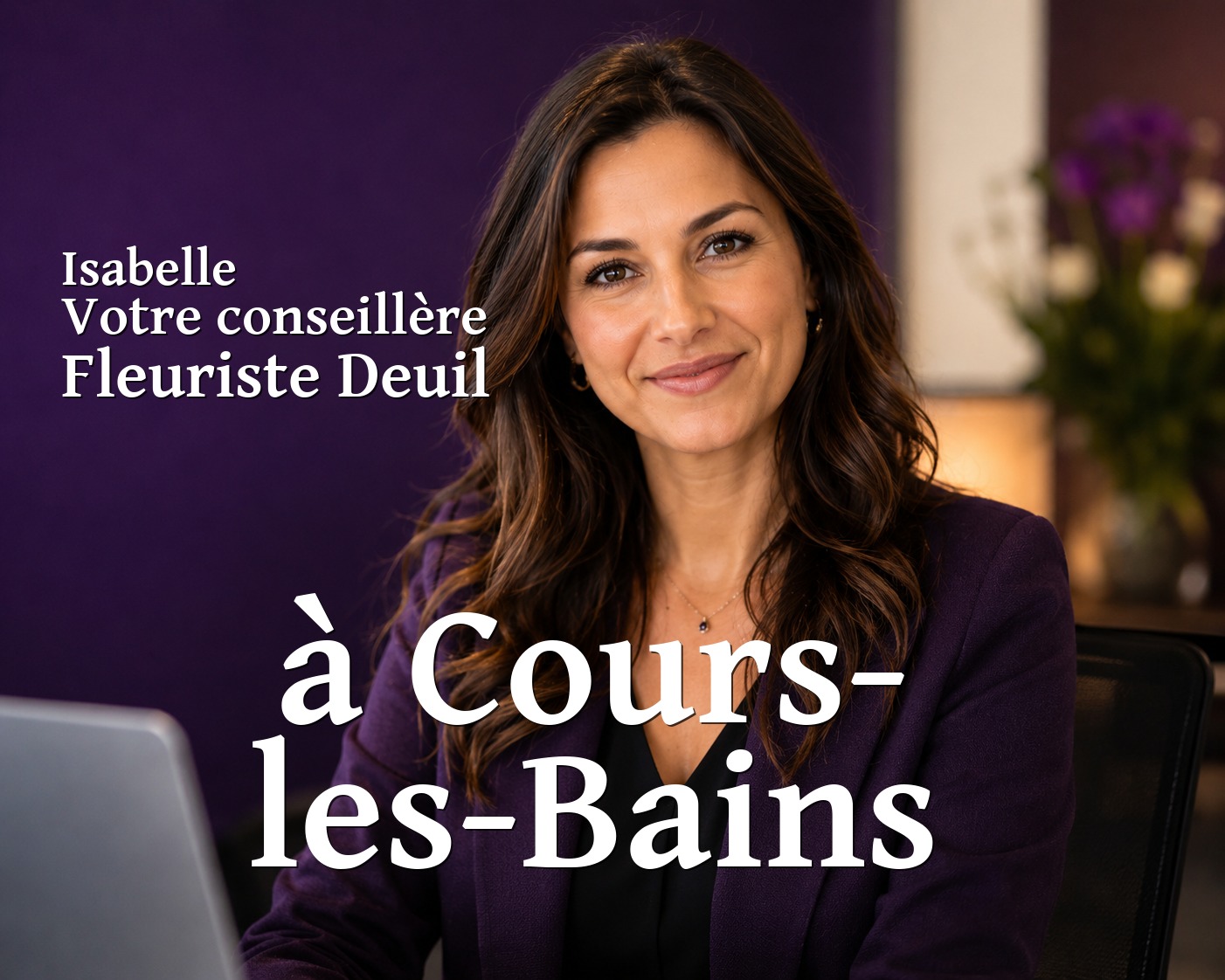 Isabelle, votre conseillère Fleuriste Deuil à Cours-les-Bains