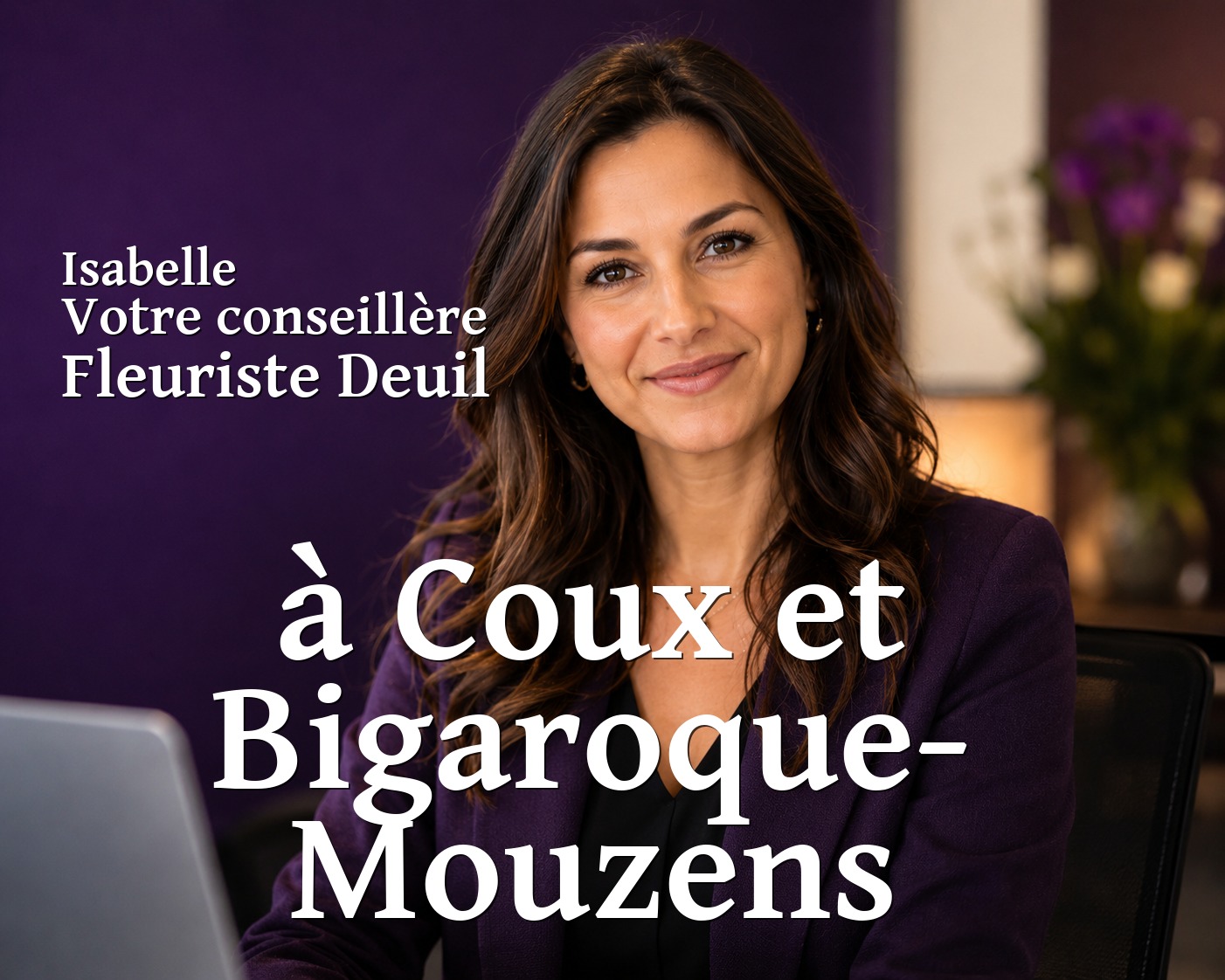 Isabelle, votre conseillère Fleuriste Deuil à Coux et Bigaroque-Mouzens