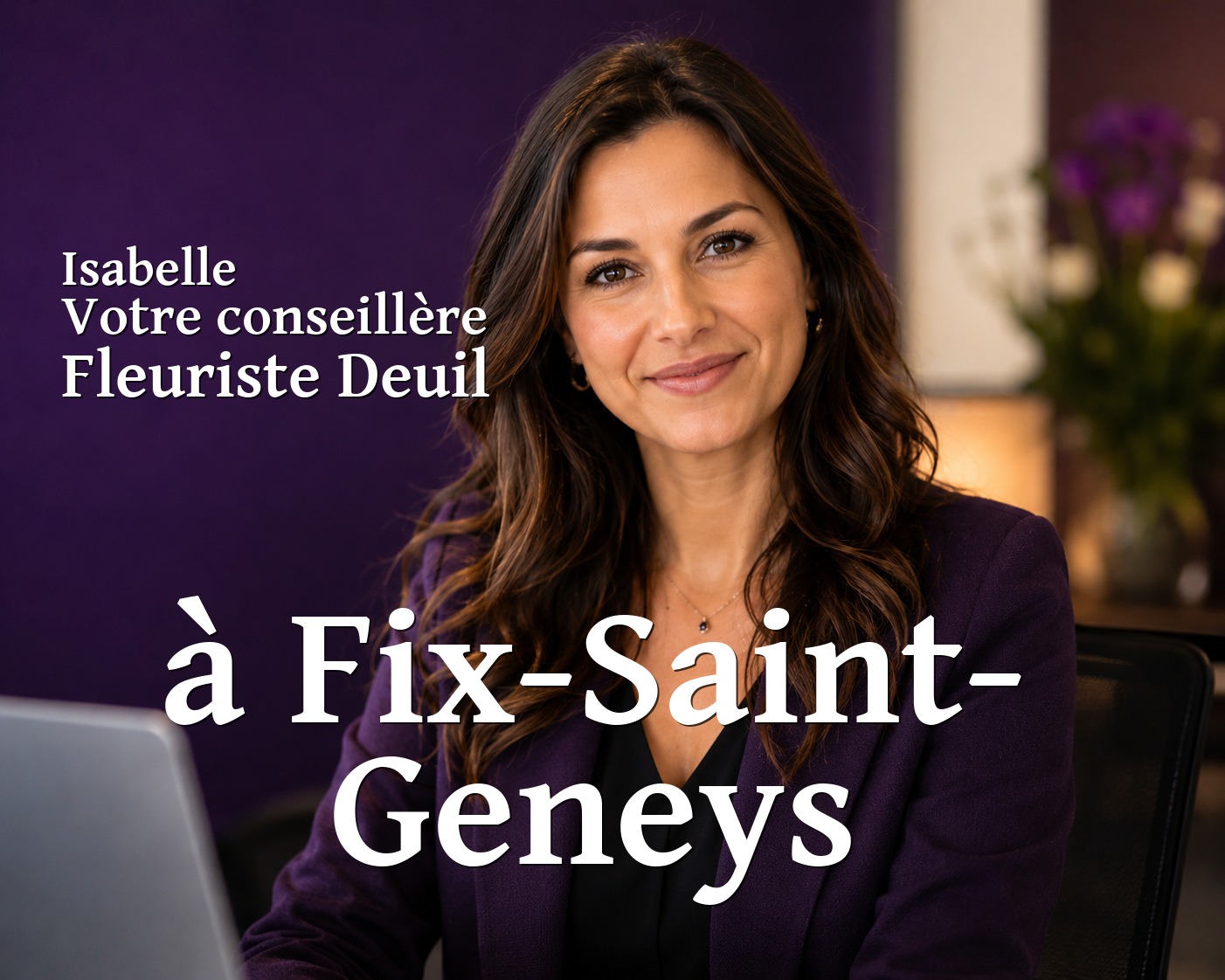 Isabelle, votre conseillère Fleuriste Deuil à Fix-Saint-Geneys