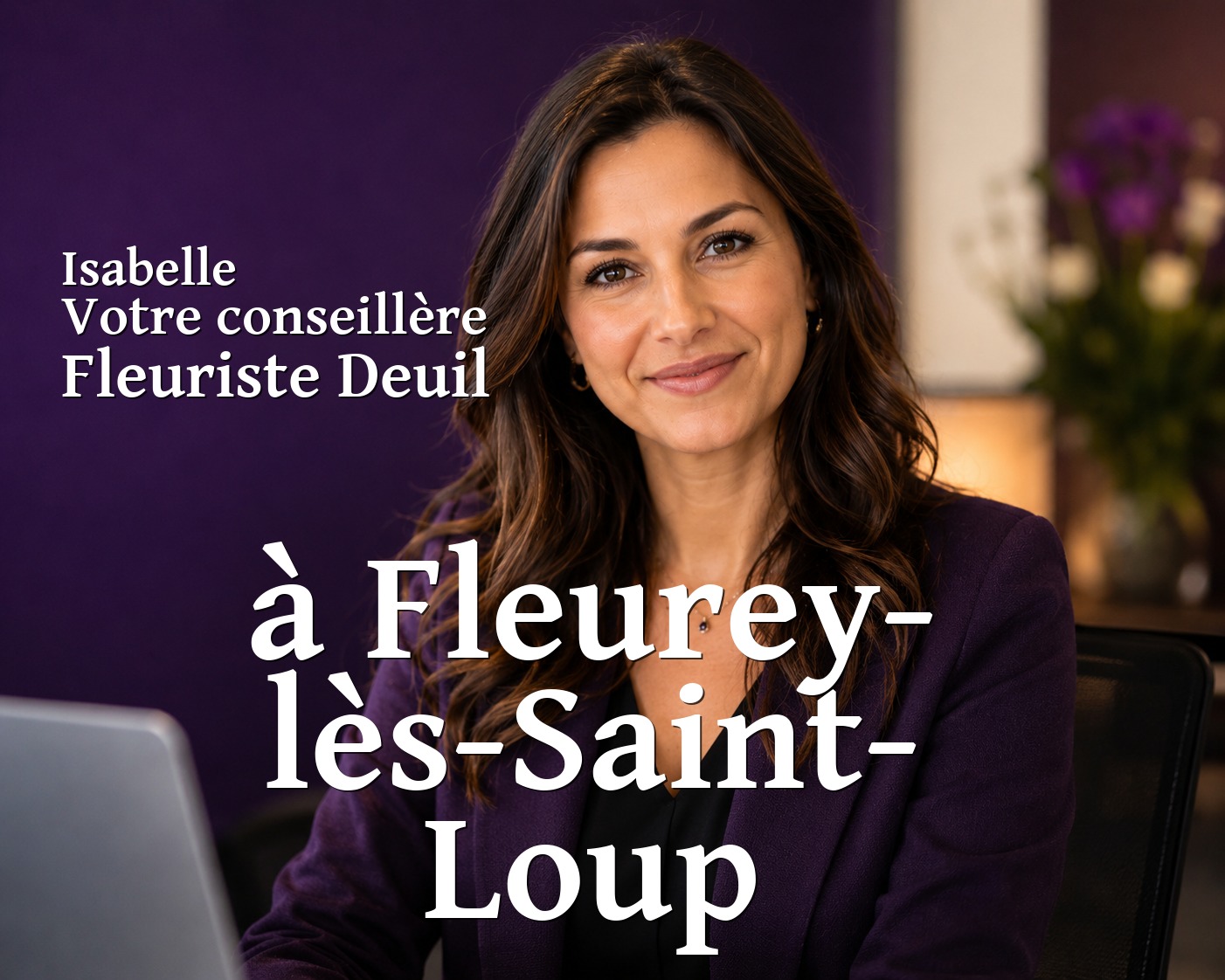 Isabelle, votre conseillère Fleuriste Deuil à Fleurey-lès-Saint-Loup