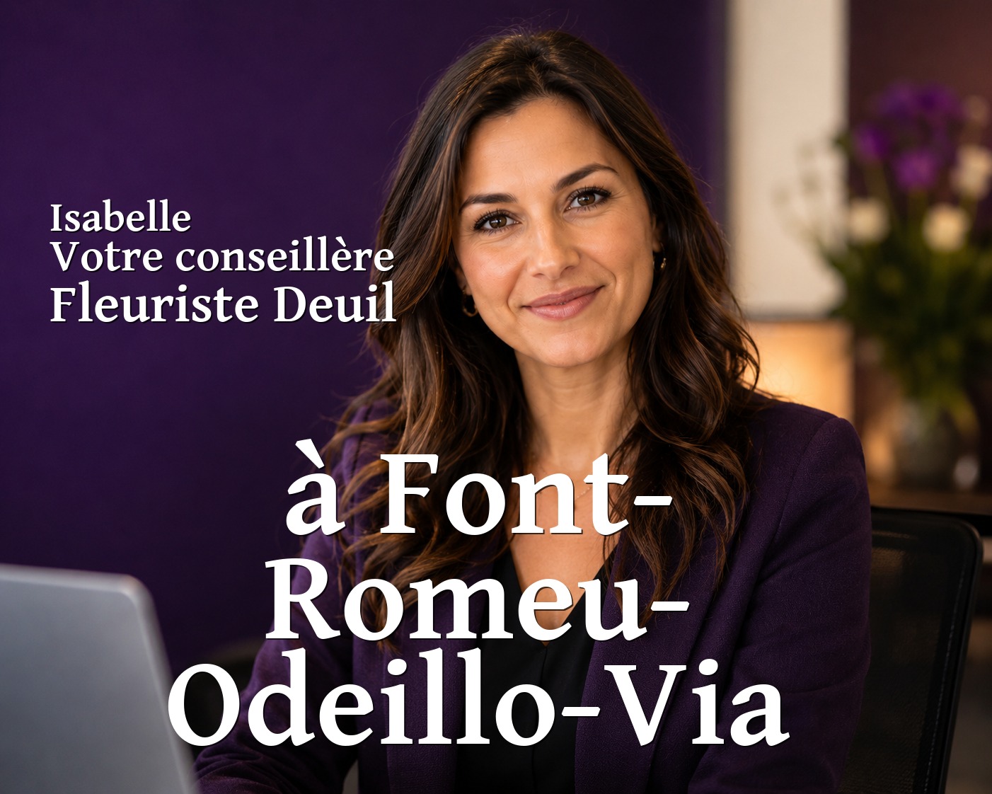 Isabelle, votre conseillère Fleuriste Deuil à Font-Romeu-Odeillo-Via