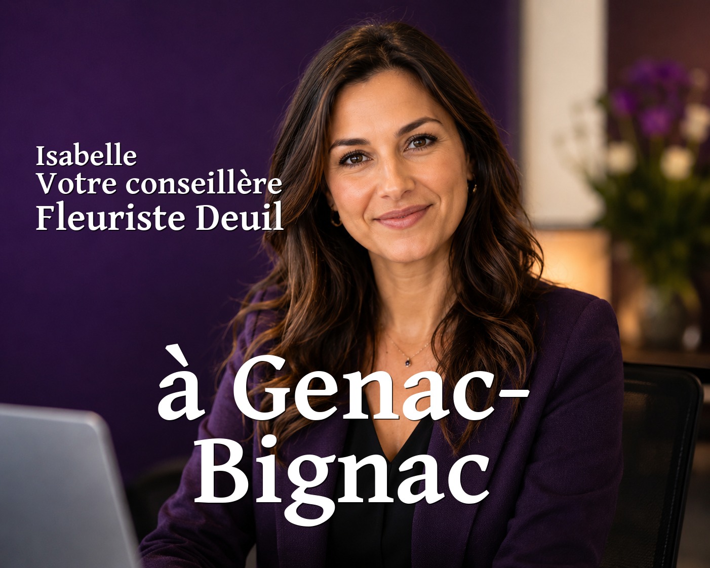 Isabelle, votre conseillère Fleuriste Deuil à Genac-Bignac