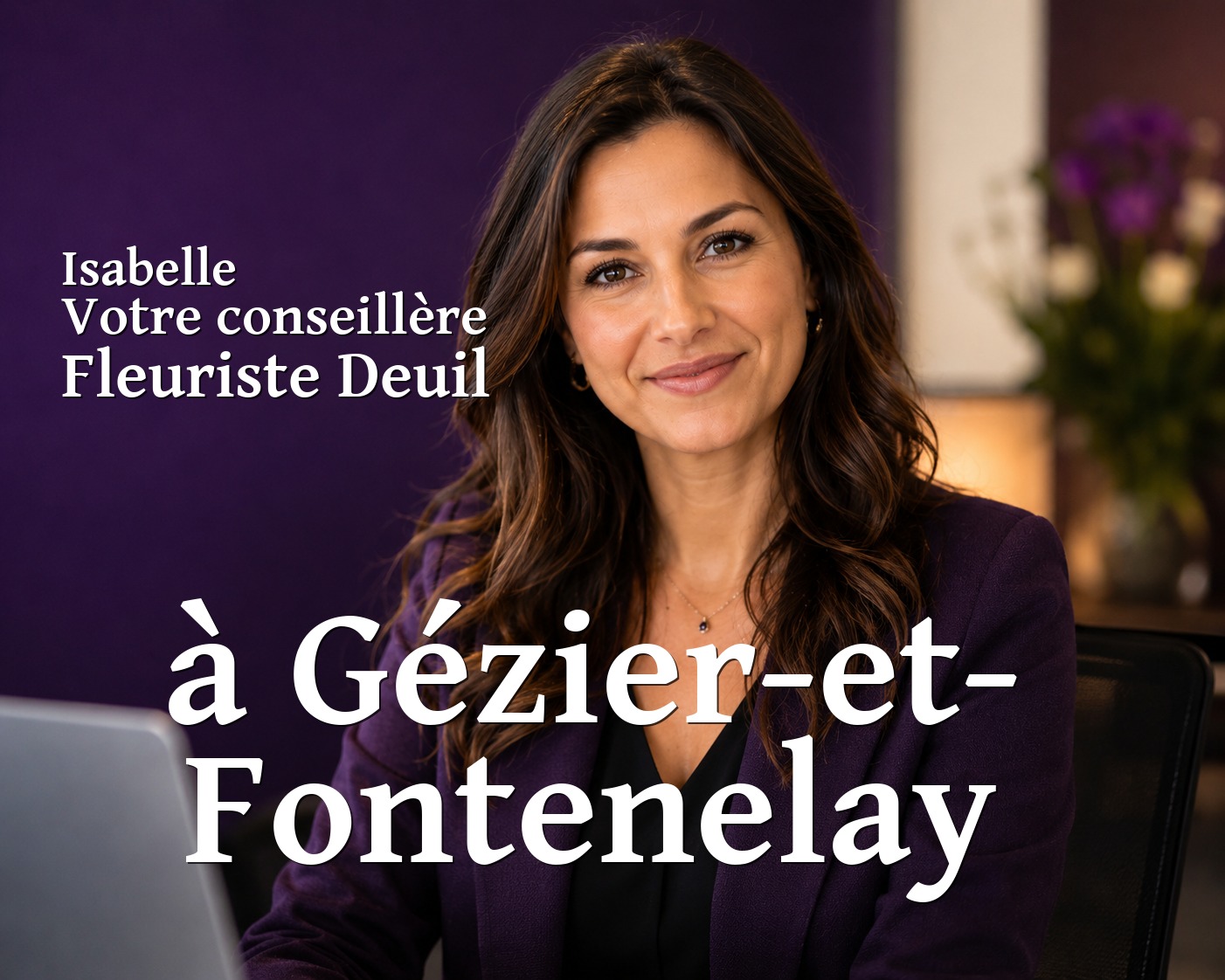 Isabelle, votre conseillère Fleuriste Deuil à Gézier-et-Fontenelay