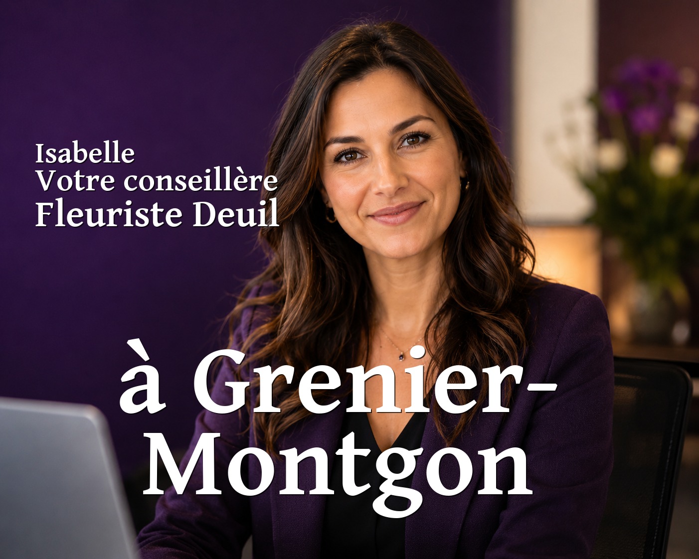 Isabelle, votre conseillère Fleuriste Deuil à Grenier-Montgon