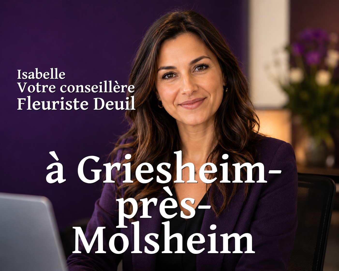 Isabelle, votre conseillère Fleuriste Deuil à Griesheim-près-Molsheim