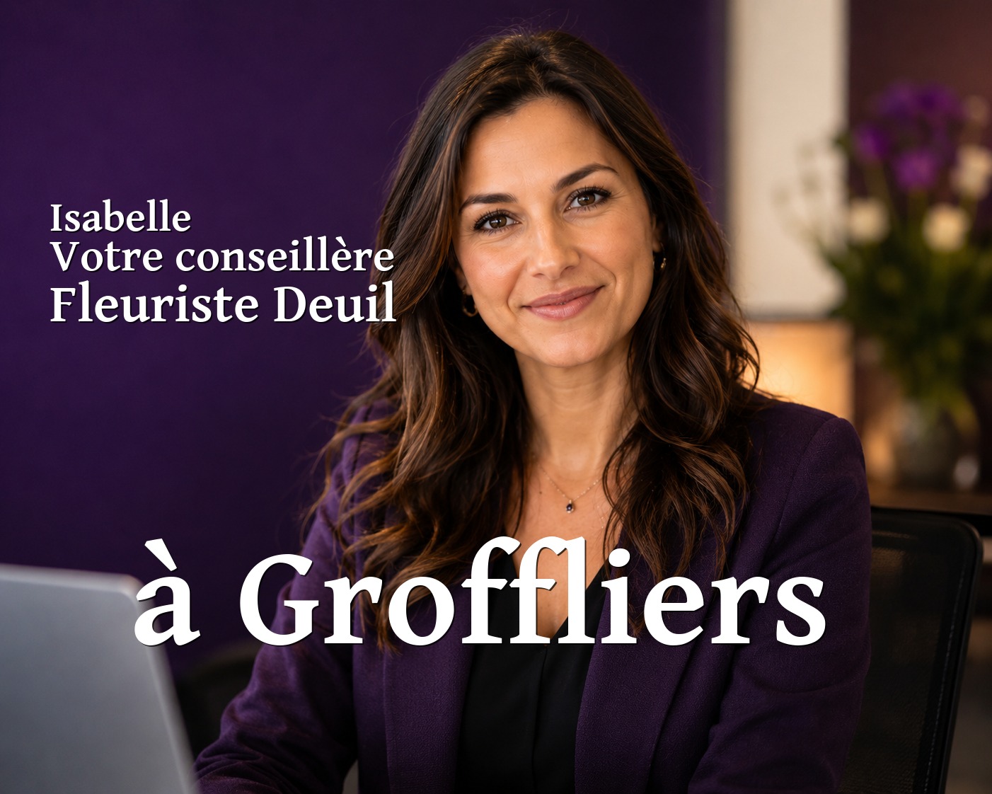 Isabelle, votre conseillère Fleuriste Deuil à Groffliers