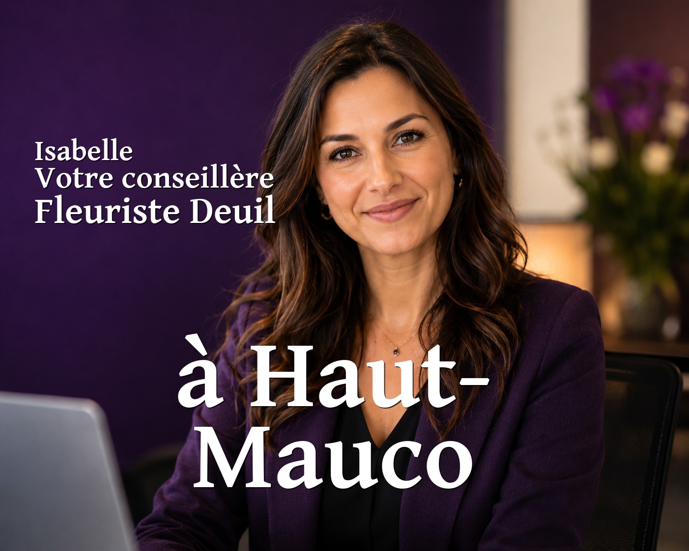 Isabelle, votre conseillère Fleuriste Deuil à Haut-Mauco