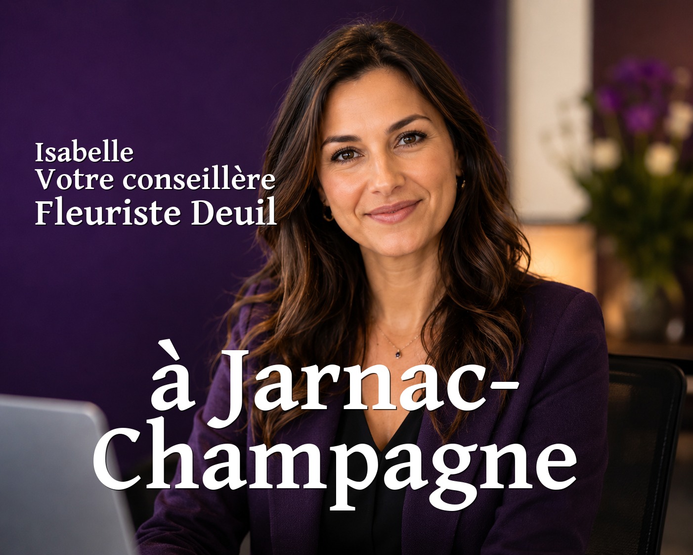 Isabelle, votre conseillère Fleuriste Deuil à Jarnac-Champagne