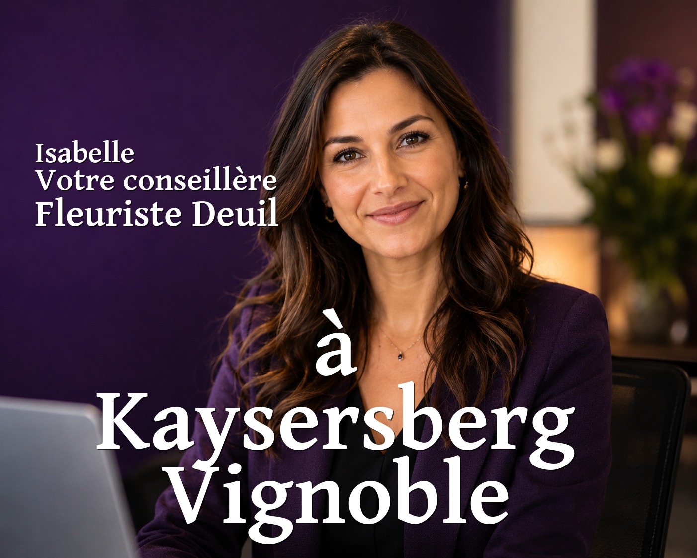 Isabelle, votre conseillère Fleuriste Deuil à Kaysersberg Vignoble