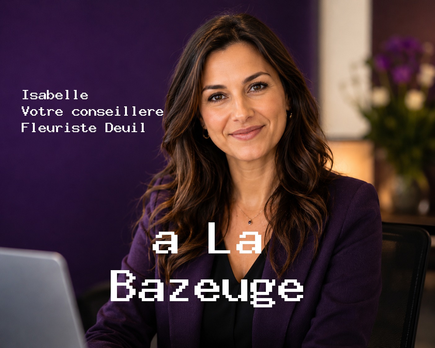 Isabelle, votre conseillère Fleuriste Deuil à La Bazeuge