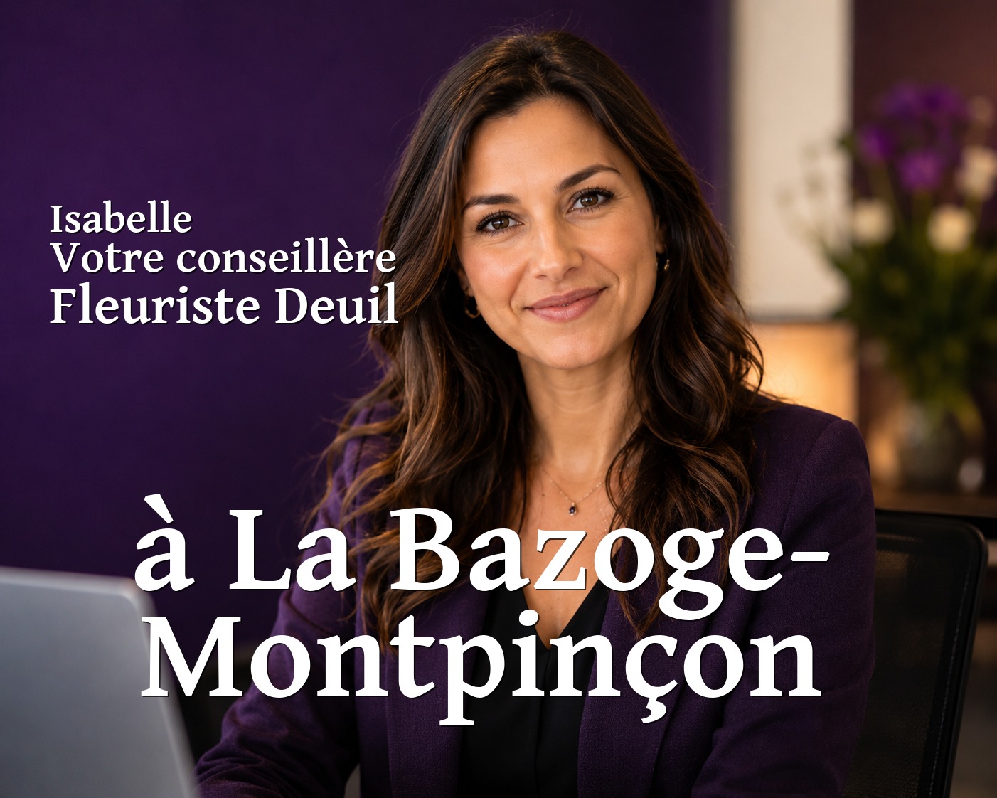 Isabelle, votre conseillère Fleuriste Deuil à La Bazoge-Montpinçon