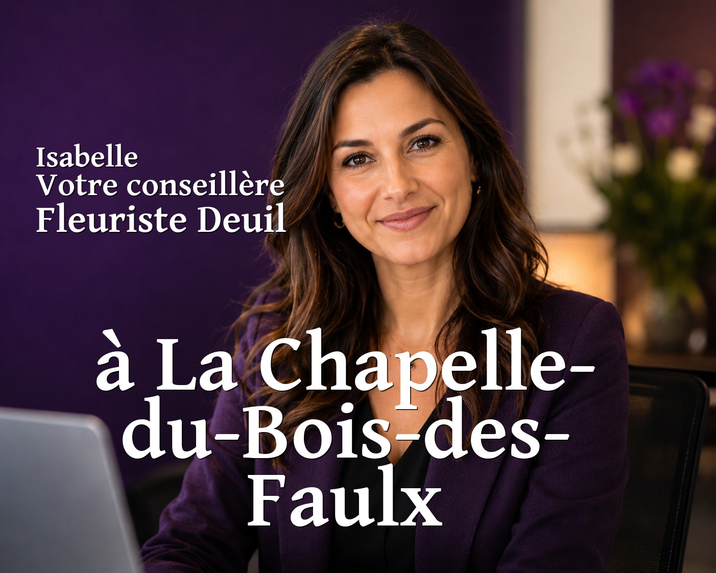 Isabelle, votre conseillère Fleuriste Deuil à La Chapelle-du-Bois-des-Faulx
