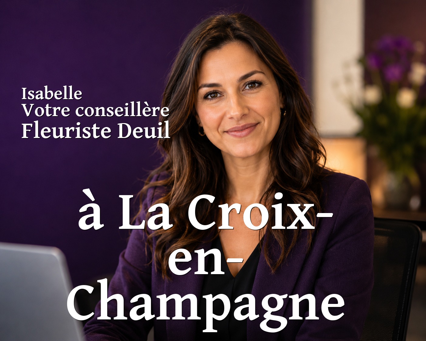 Isabelle, votre conseillère Fleuriste Deuil à La Croix-en-Champagne
