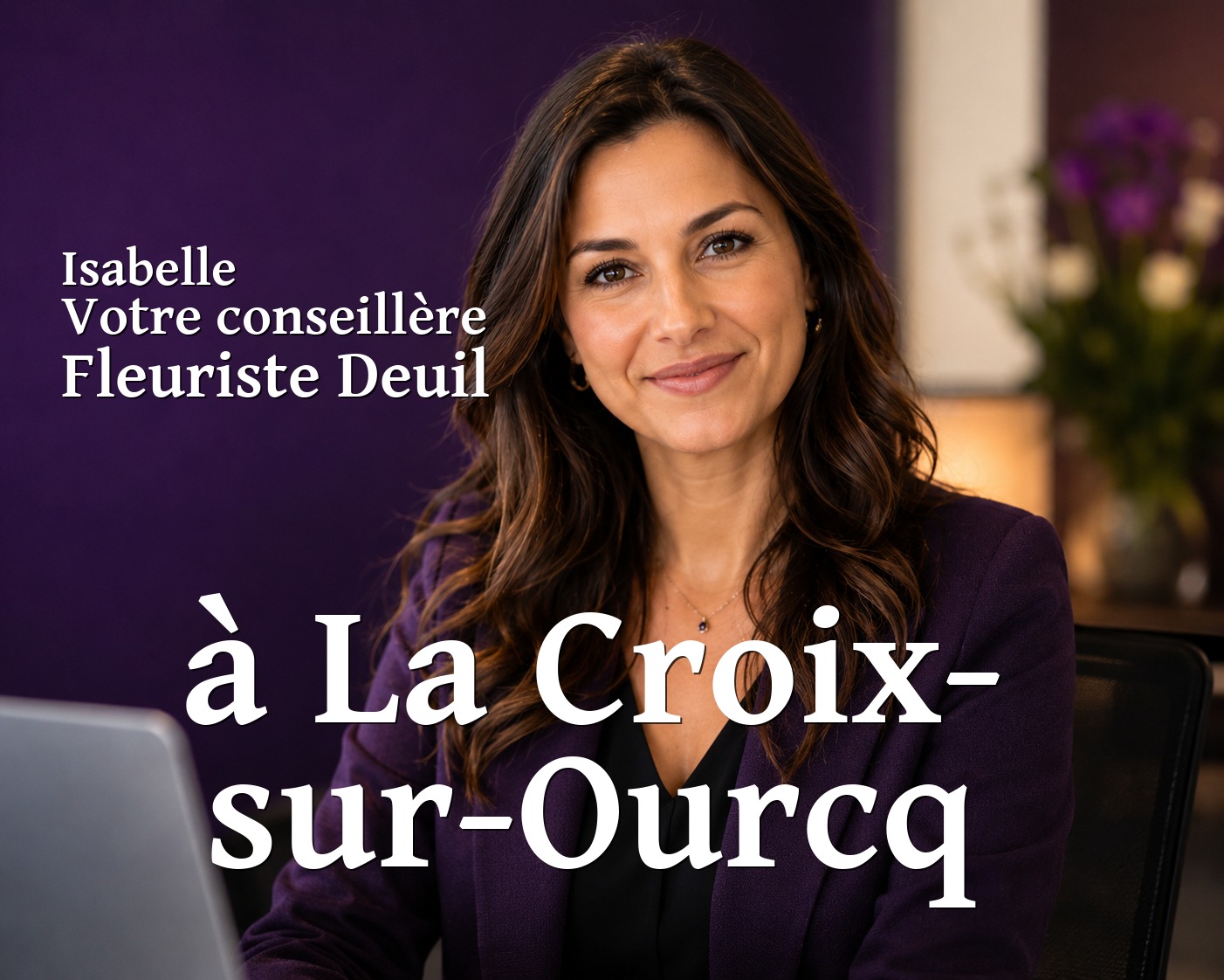 Isabelle, votre conseillère Fleuriste Deuil à La Croix-sur-Ourcq