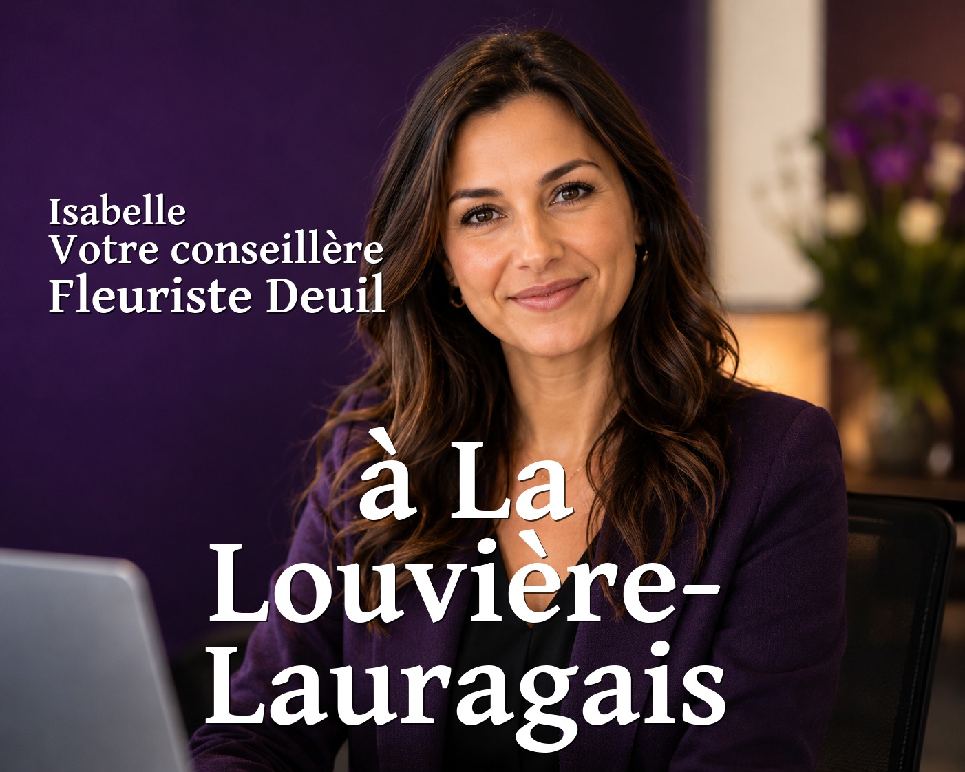 Isabelle, votre conseillère Fleuriste Deuil à La Louvière-Lauragais